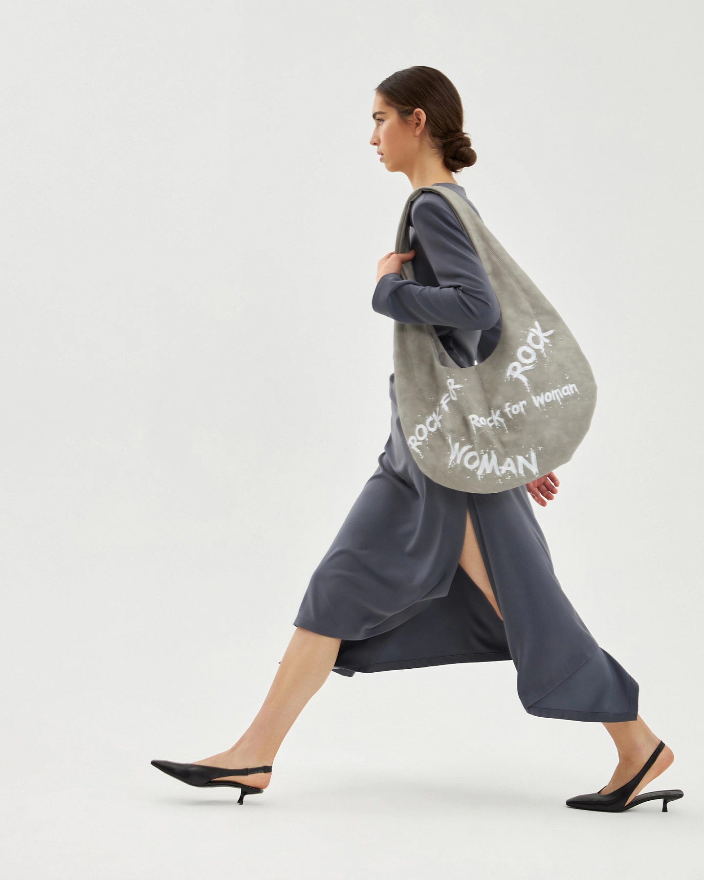 Сумка хобо с ручной росписью