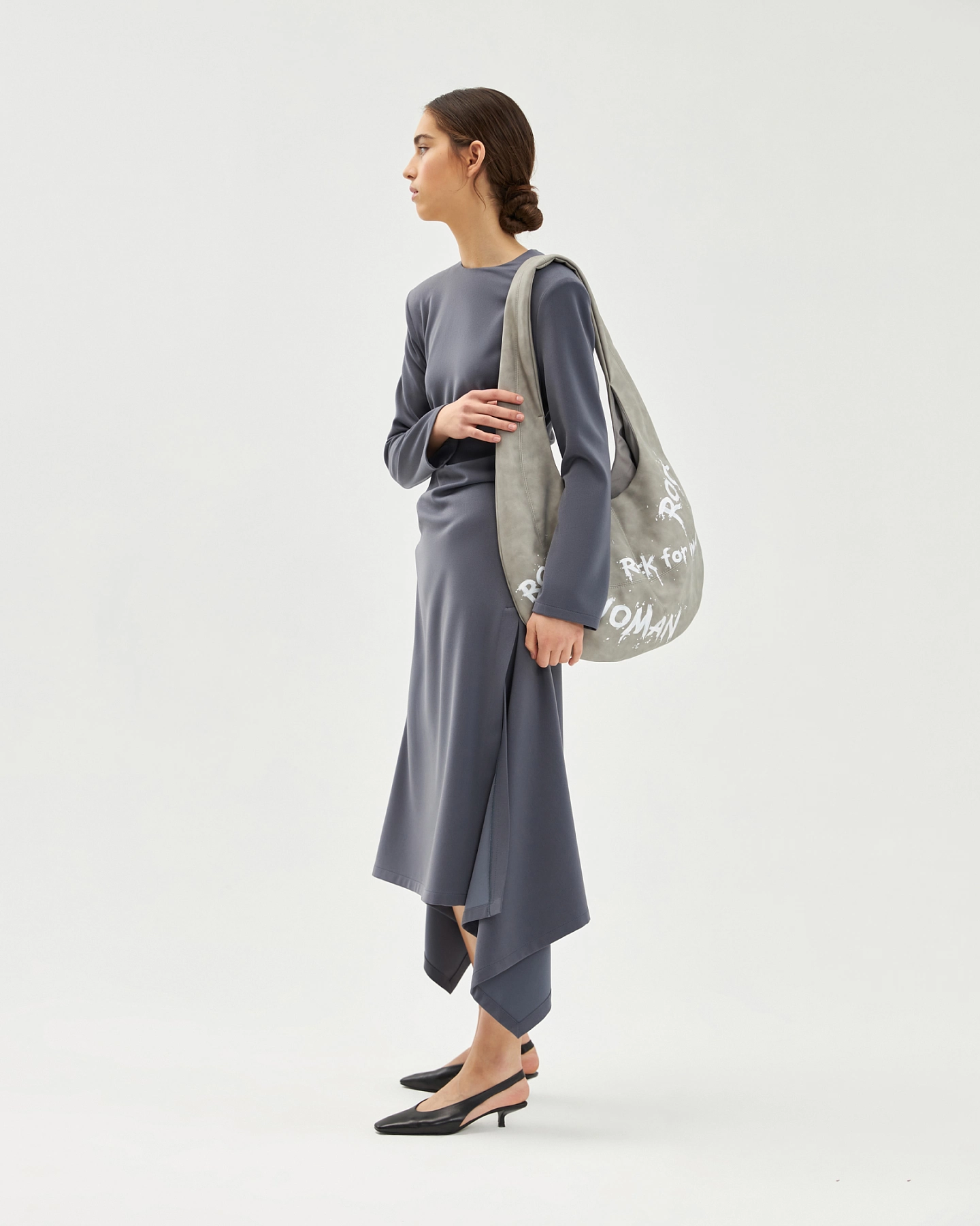 Сумка хобо с ручной росписью