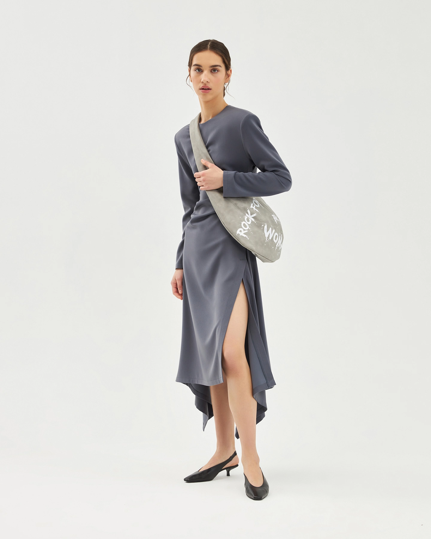 Сумка хобо с ручной росписью