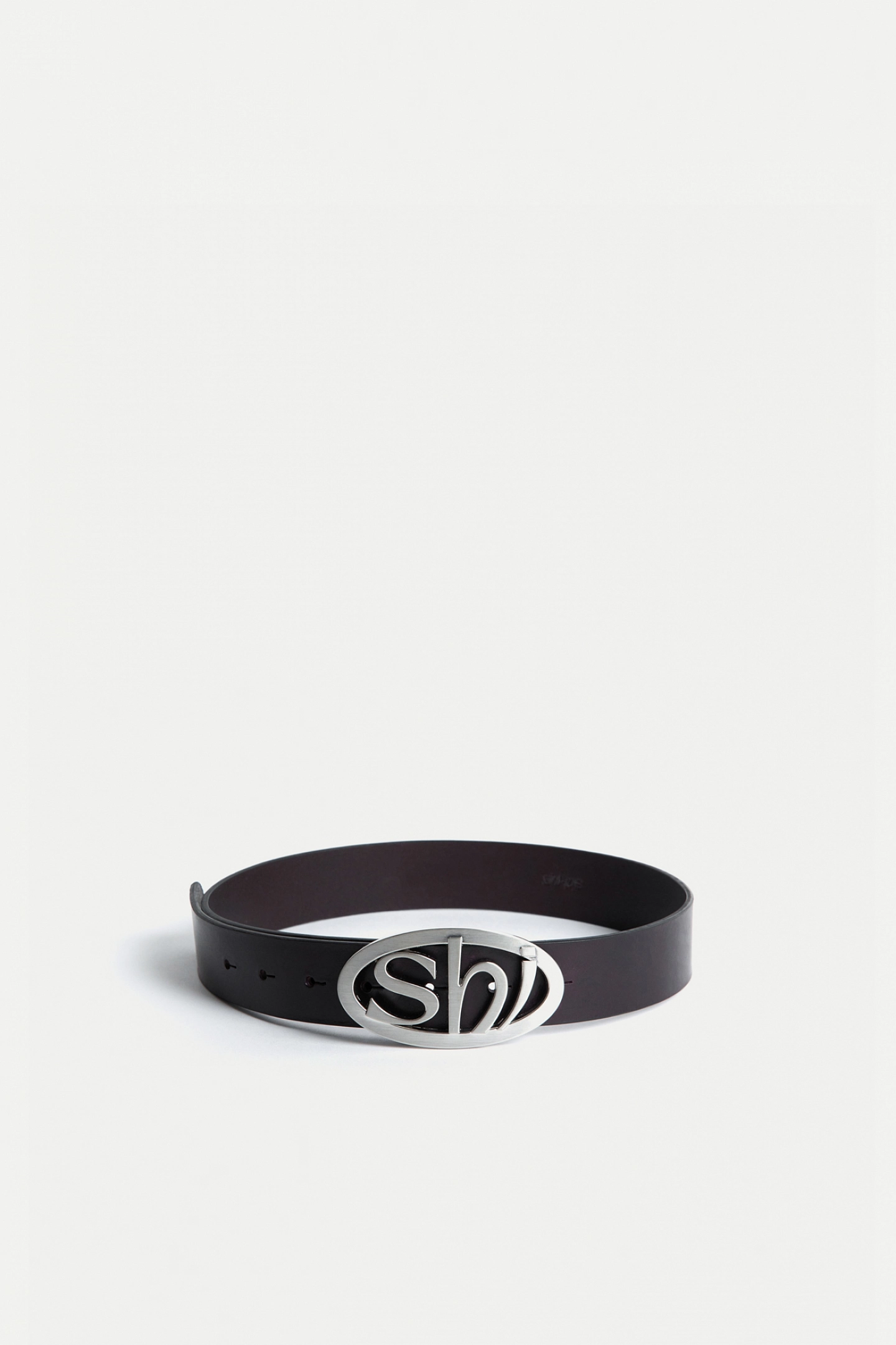 Belt with branded buckle