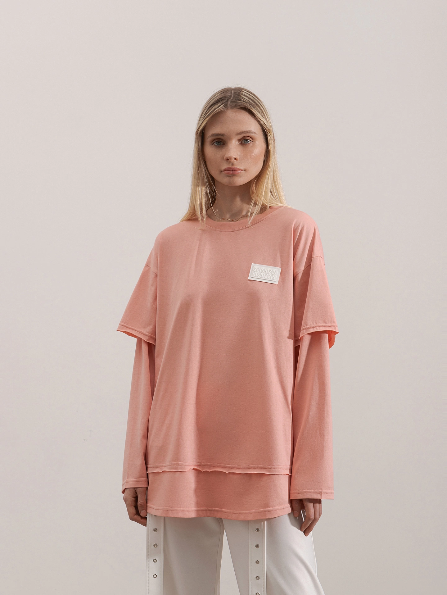 Лонгслив с двойным рукавом