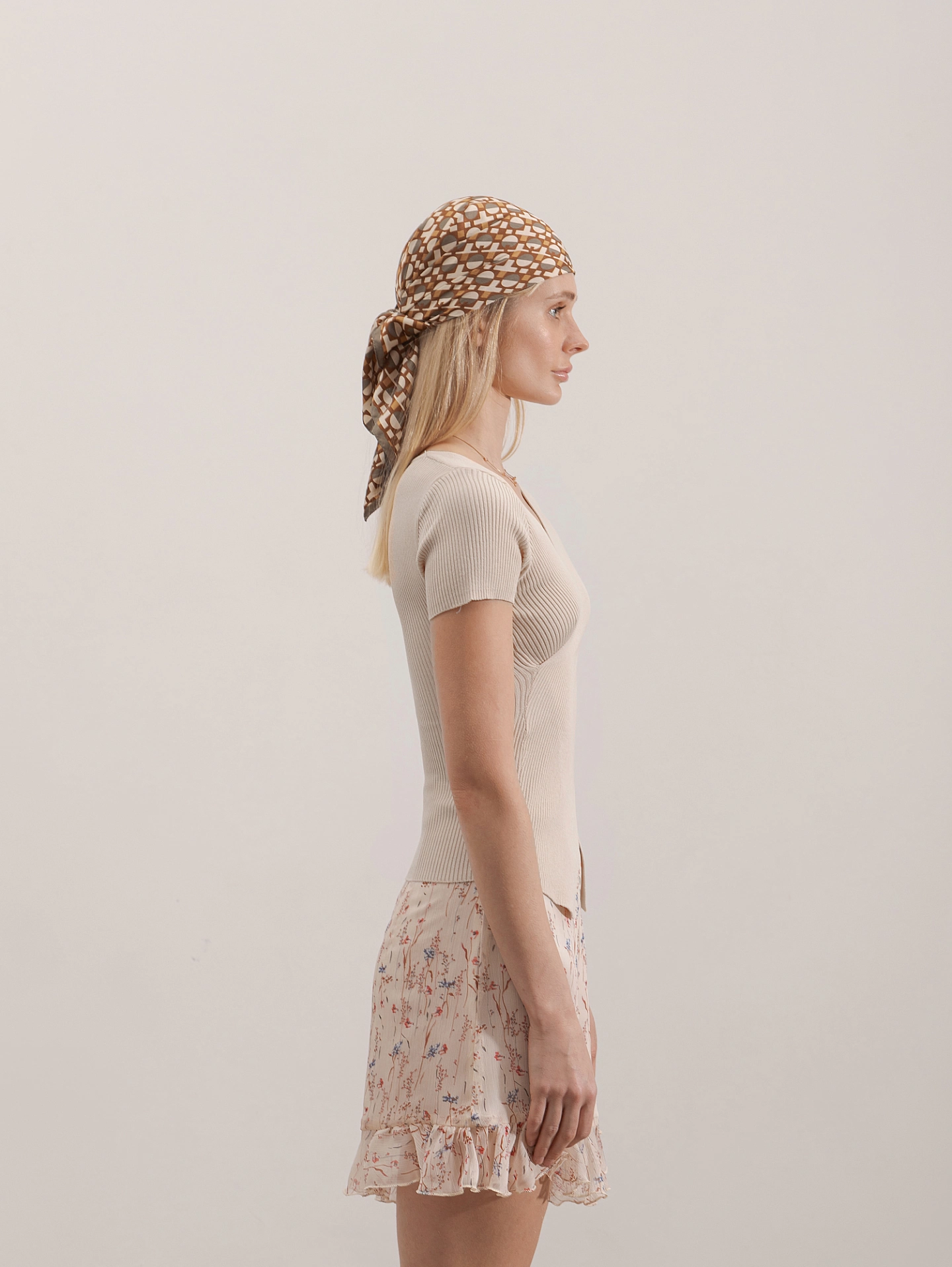 Футболка вязаная с запахом