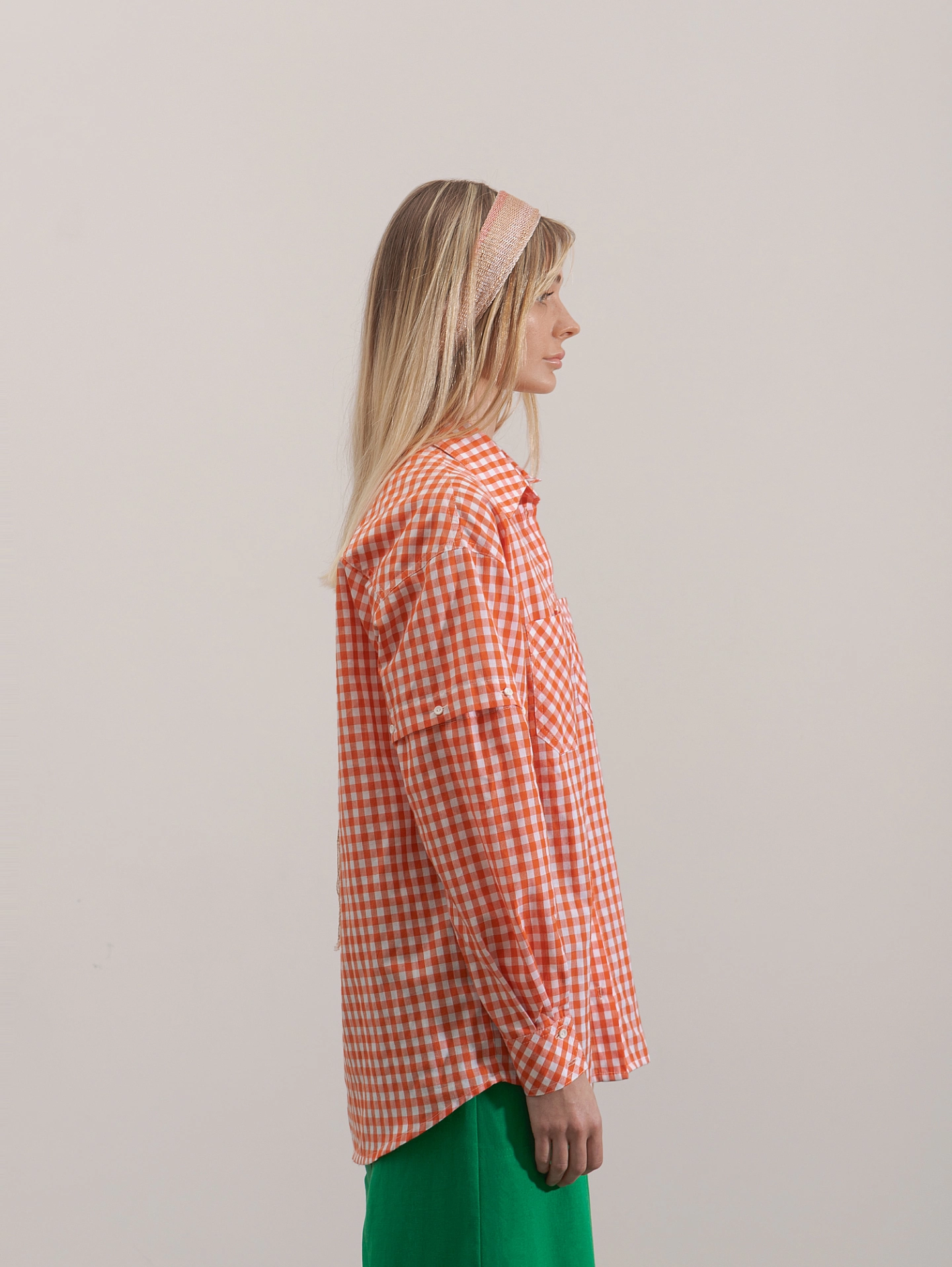 Рубашка с отстёгивающимися рукавами