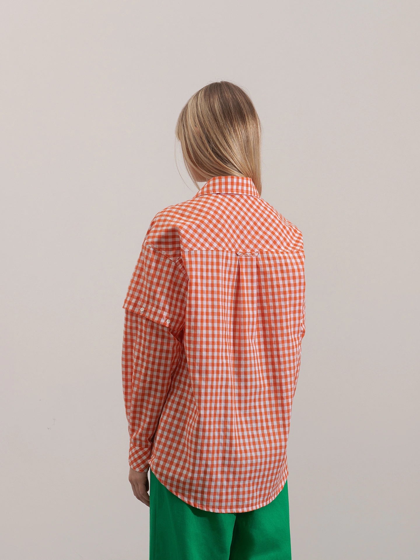 Рубашка с отстёгивающимися рукавами