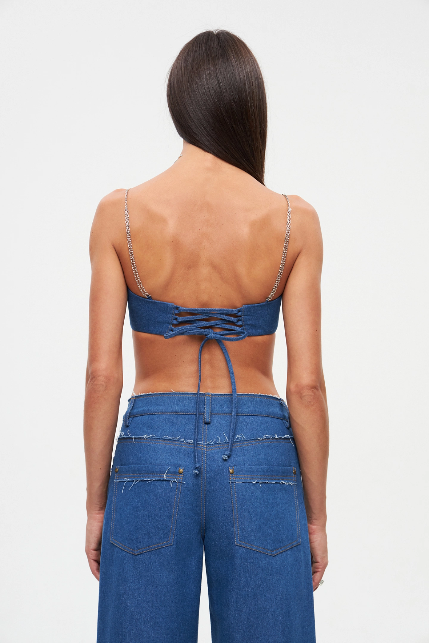 Топ - бюстье со шнуровкой