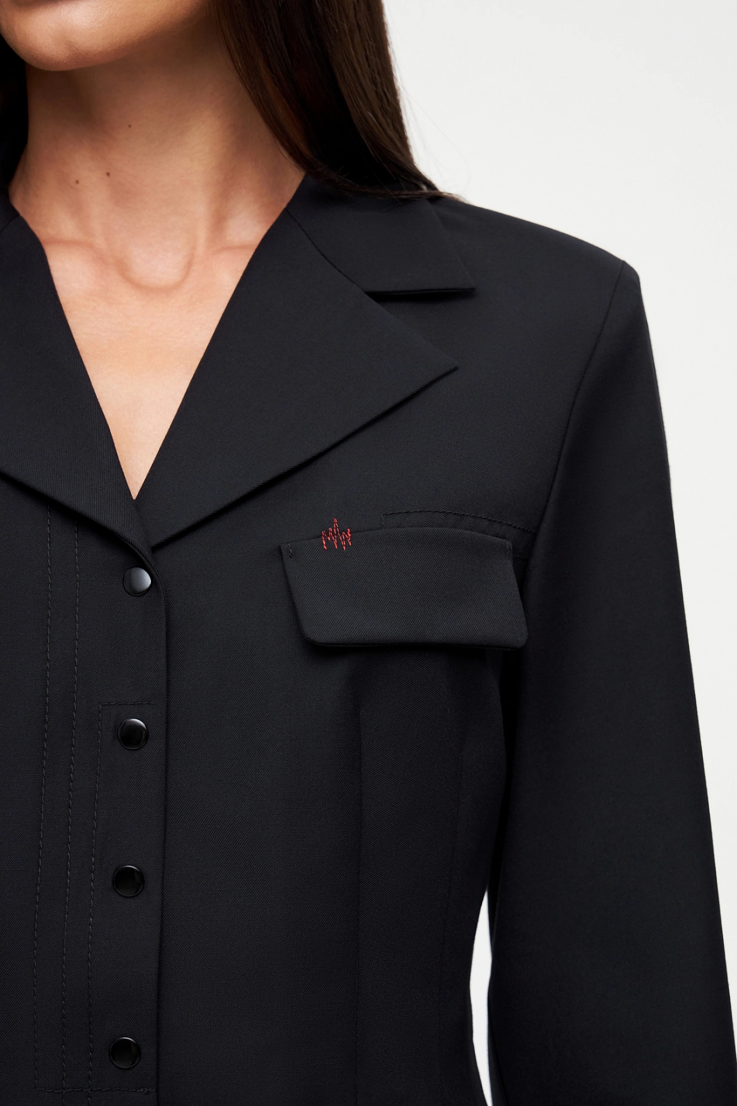 Рубашка из костюмной ткани и брюки - бананы на широкой резинке