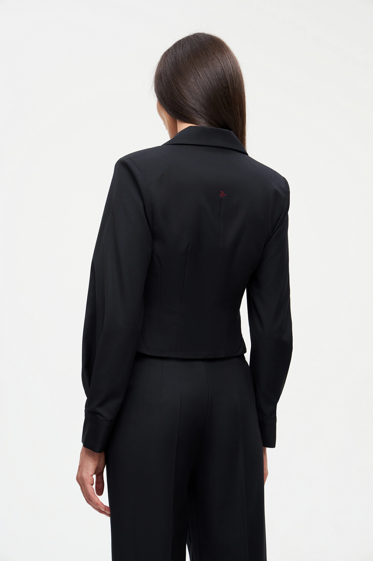 Рубашка из костюмной ткани и брюки - бананы на широкой резинке