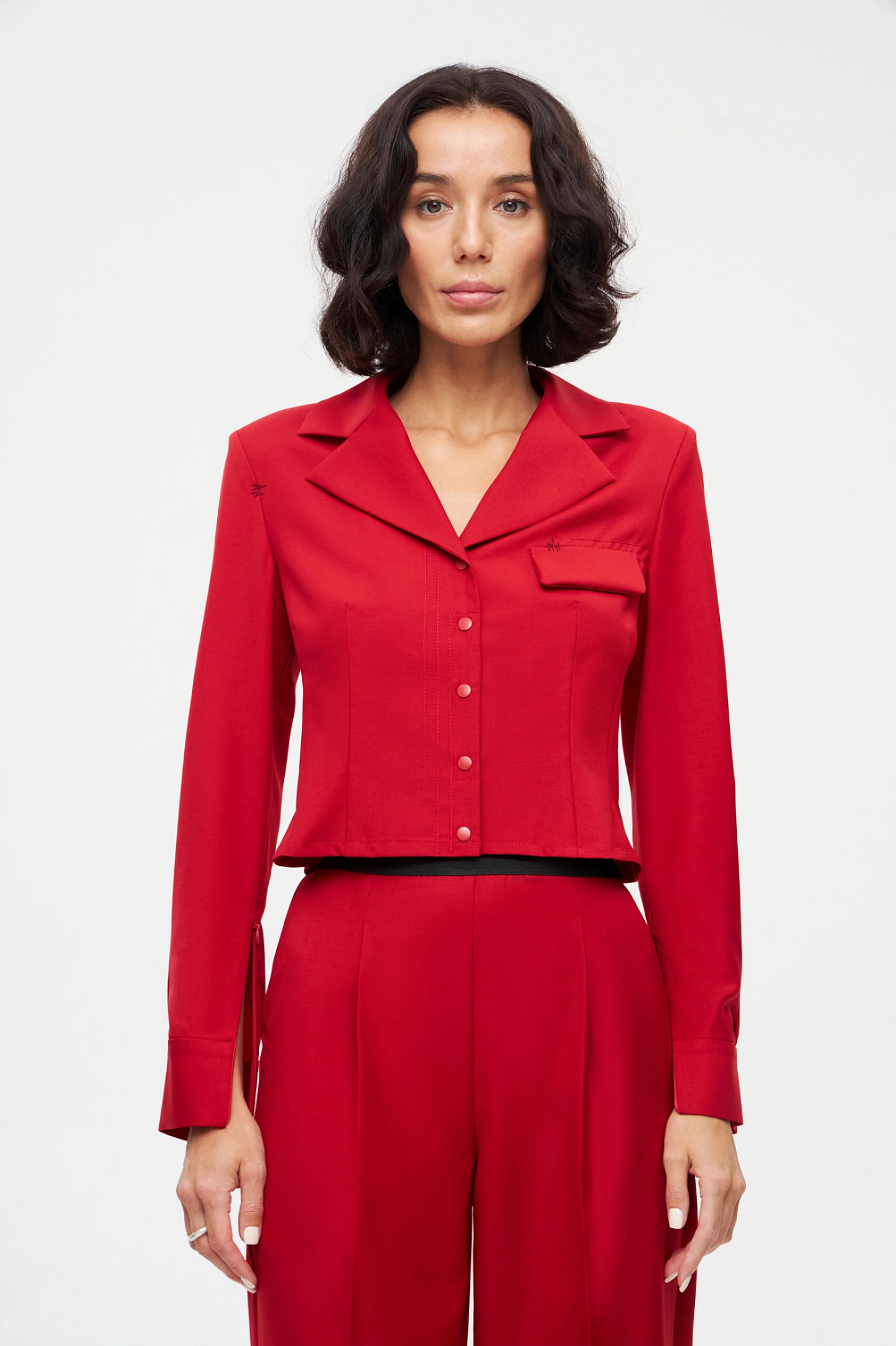 Рубашка из костюмной ткани