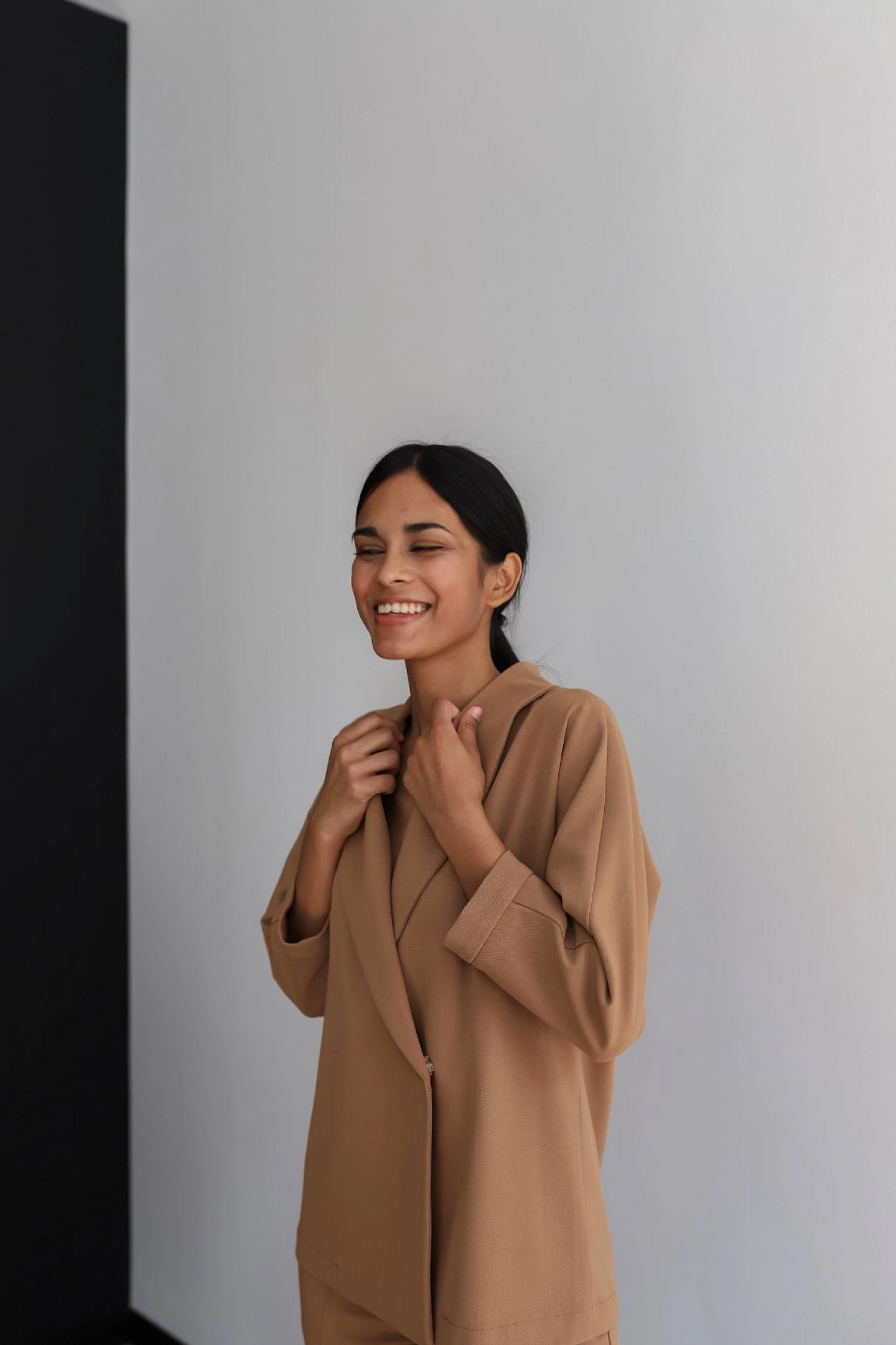 Блуза летучка с воротником шаль