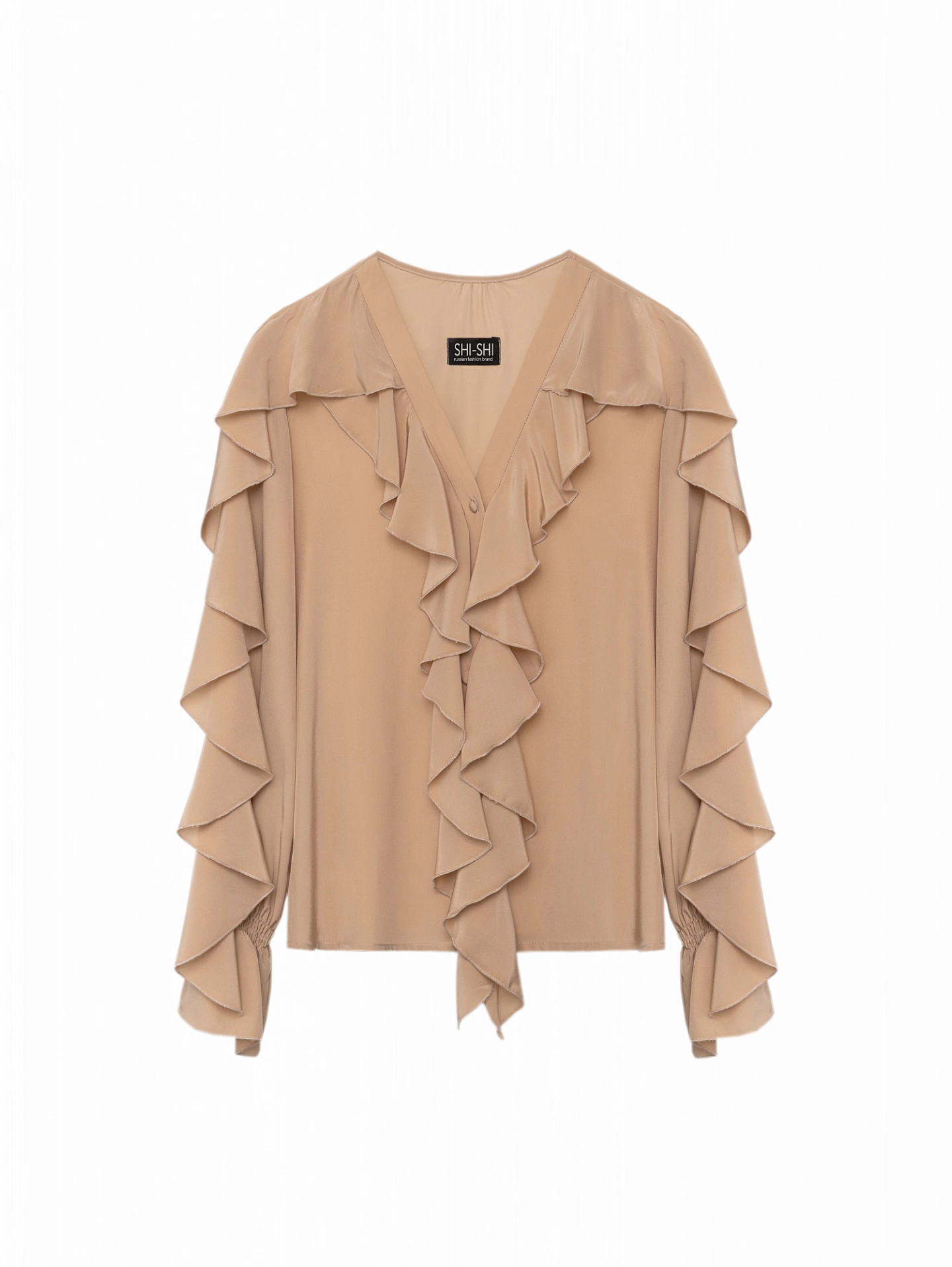 Блуза с рюшами