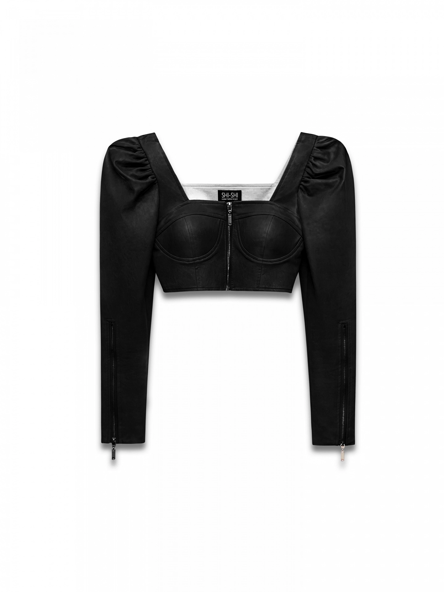 Топ на корсетной основе с рукавом