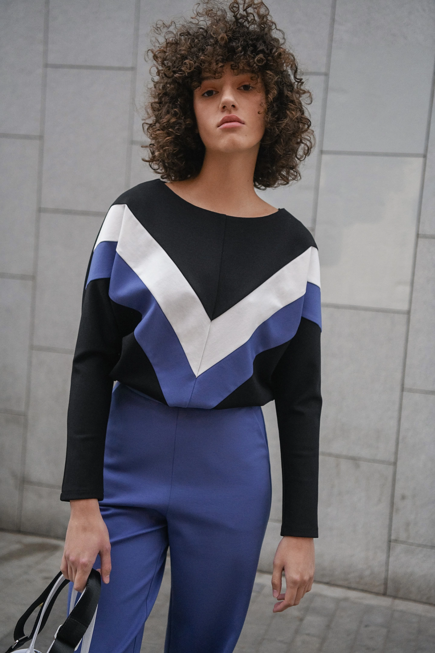 Блуза летучка трёхцветная