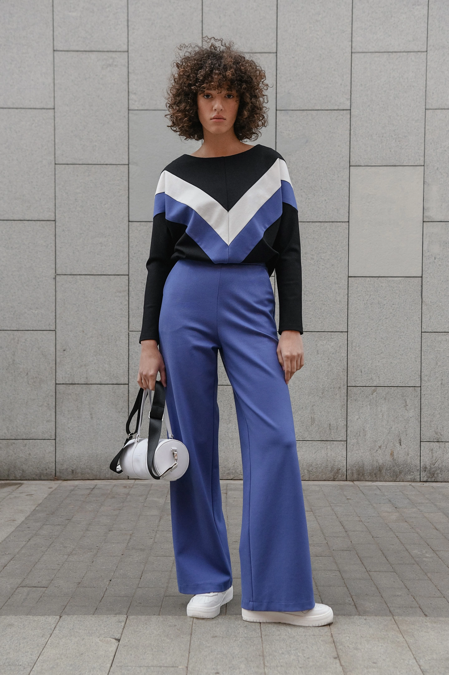 Блуза летучка трёхцветная