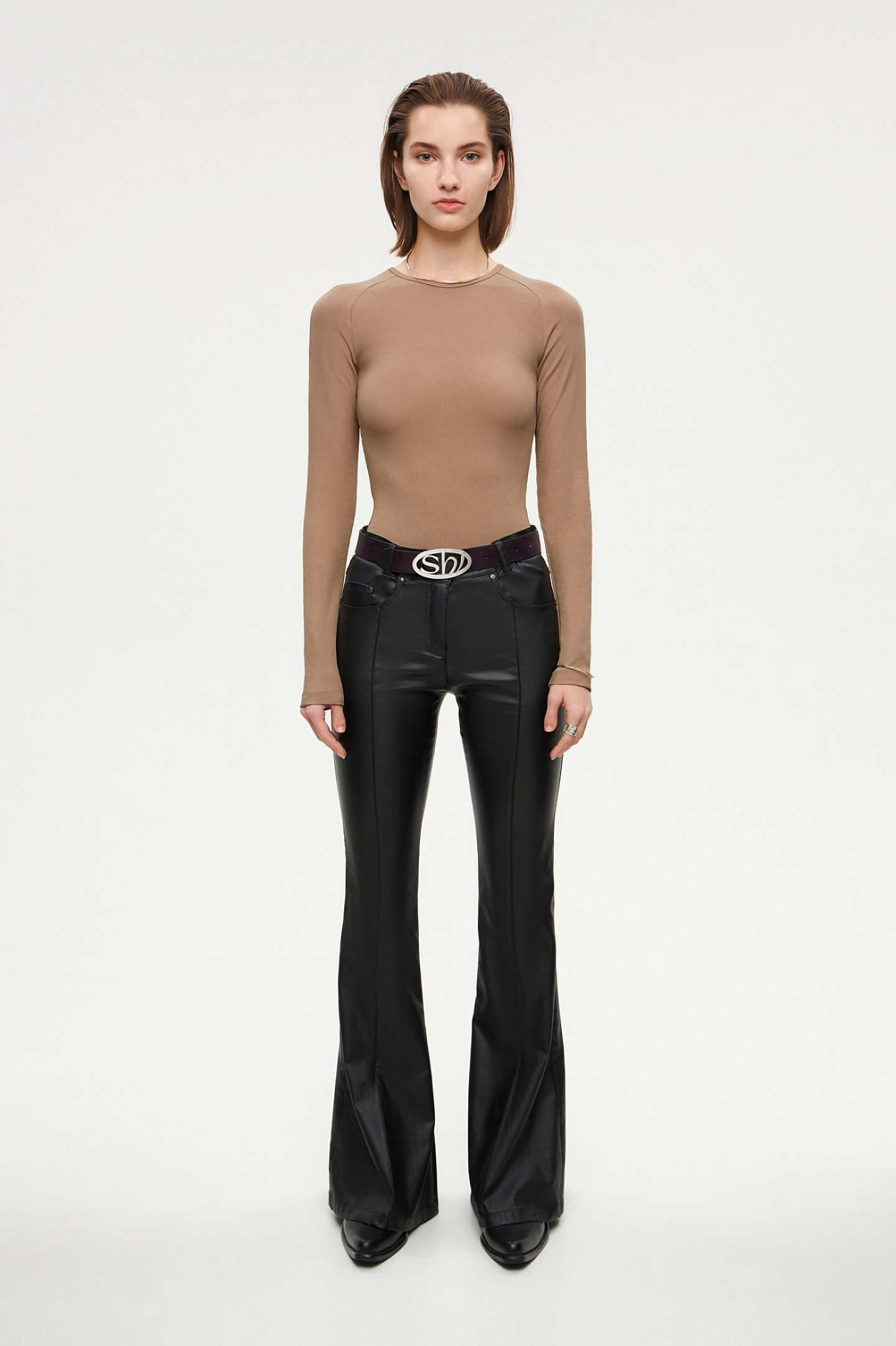 Лонгслив с рукавом реглан - погон