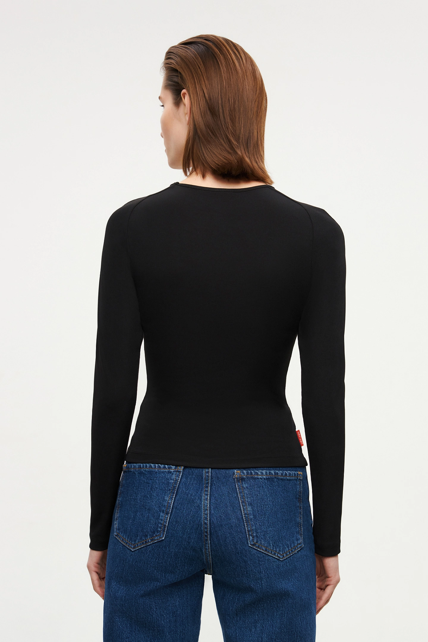 Лонгслив с рукавом реглан - погон