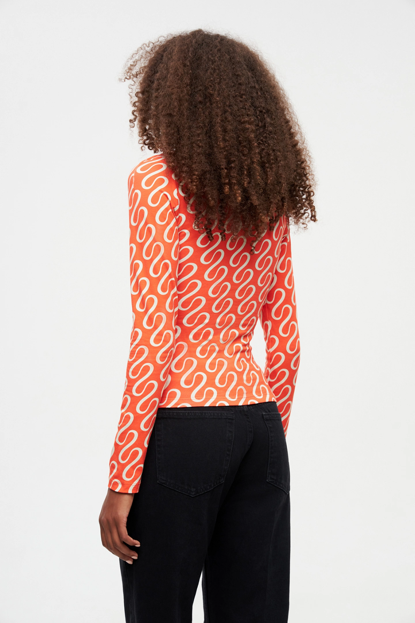 SHI-SHI patterned knit sweatshirt