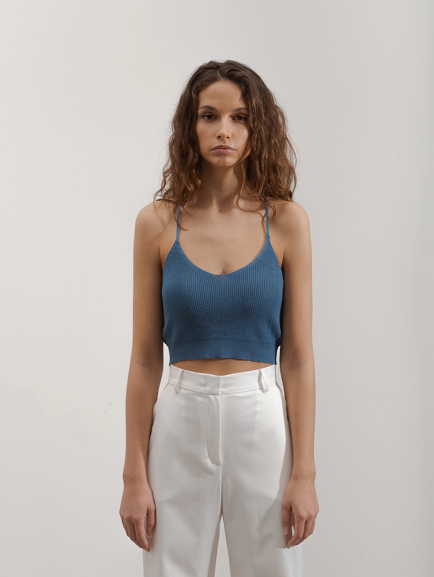 Топ вязаный из вискозы