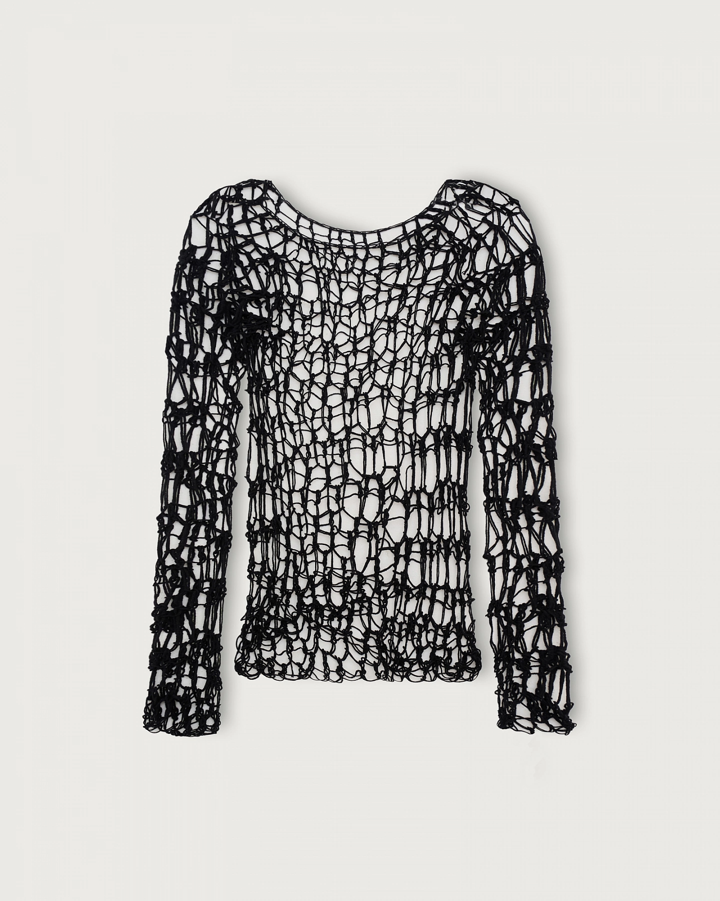 Джемпер сетка вязаный