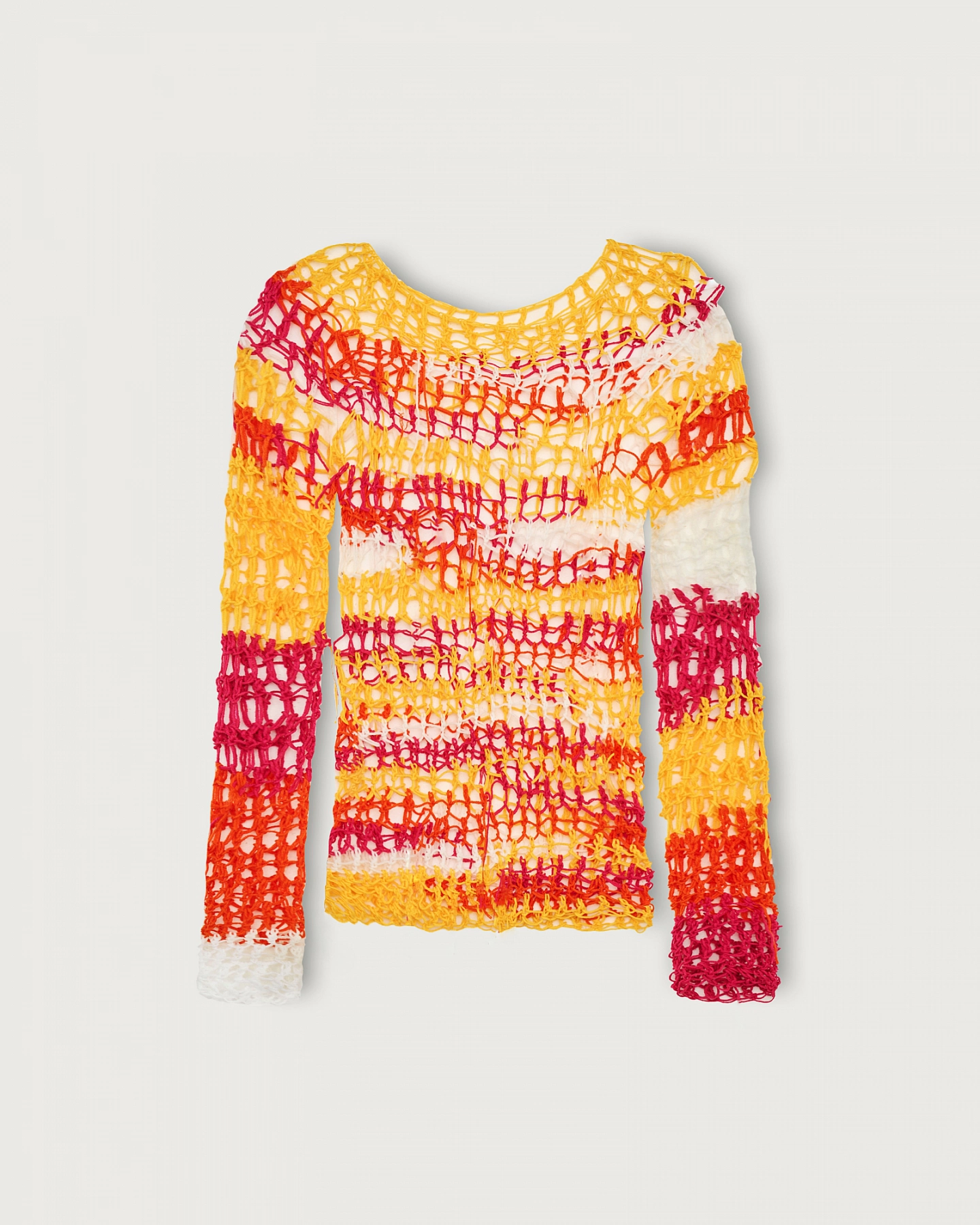 Джемпер сетка вязаный