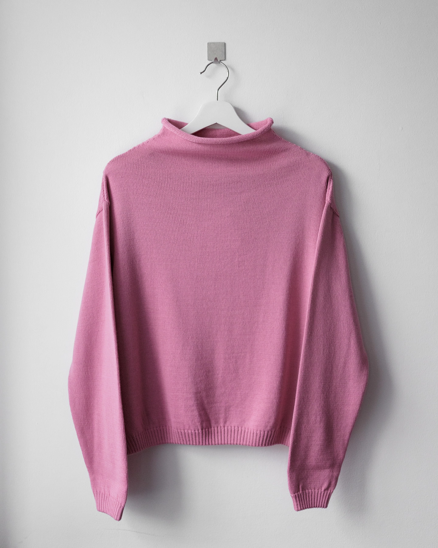 Джемпер с цельным воротником