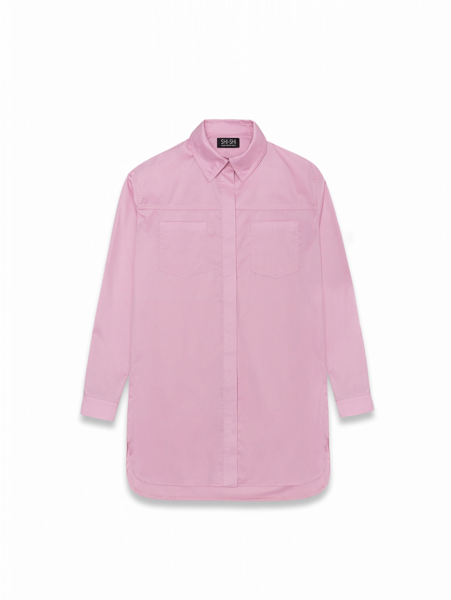 Рубашка со спущенным плечом и кокеткой