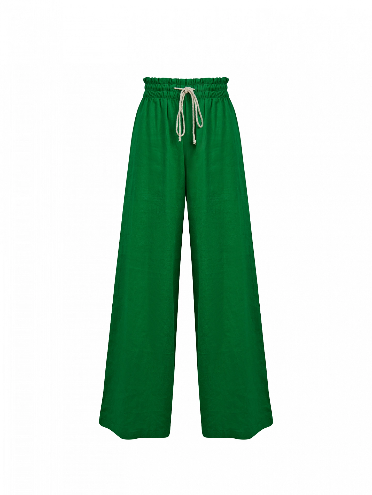 Брюки широкие на резинке