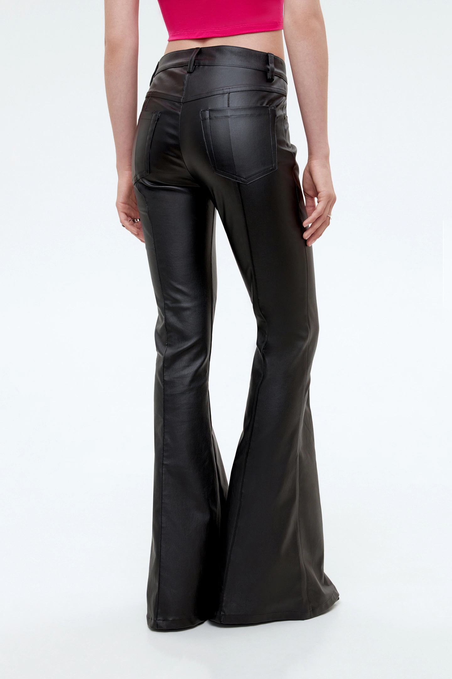 Button-down vest and flared pants