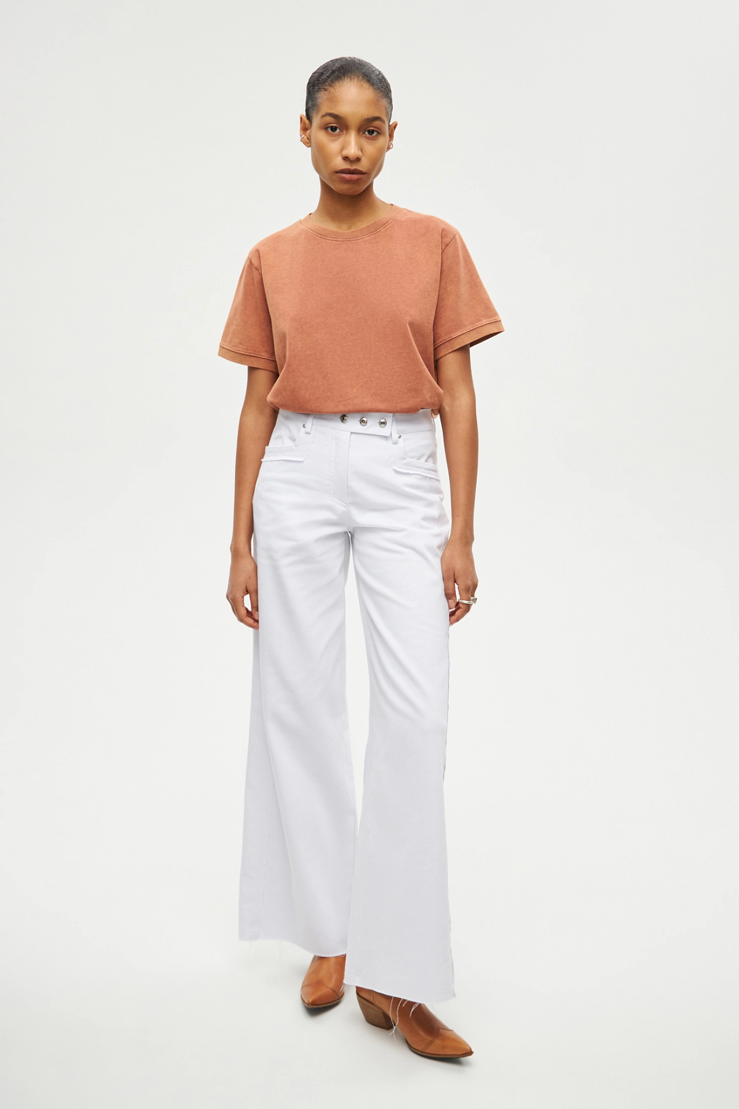 Джинсы широкие с низкой талией