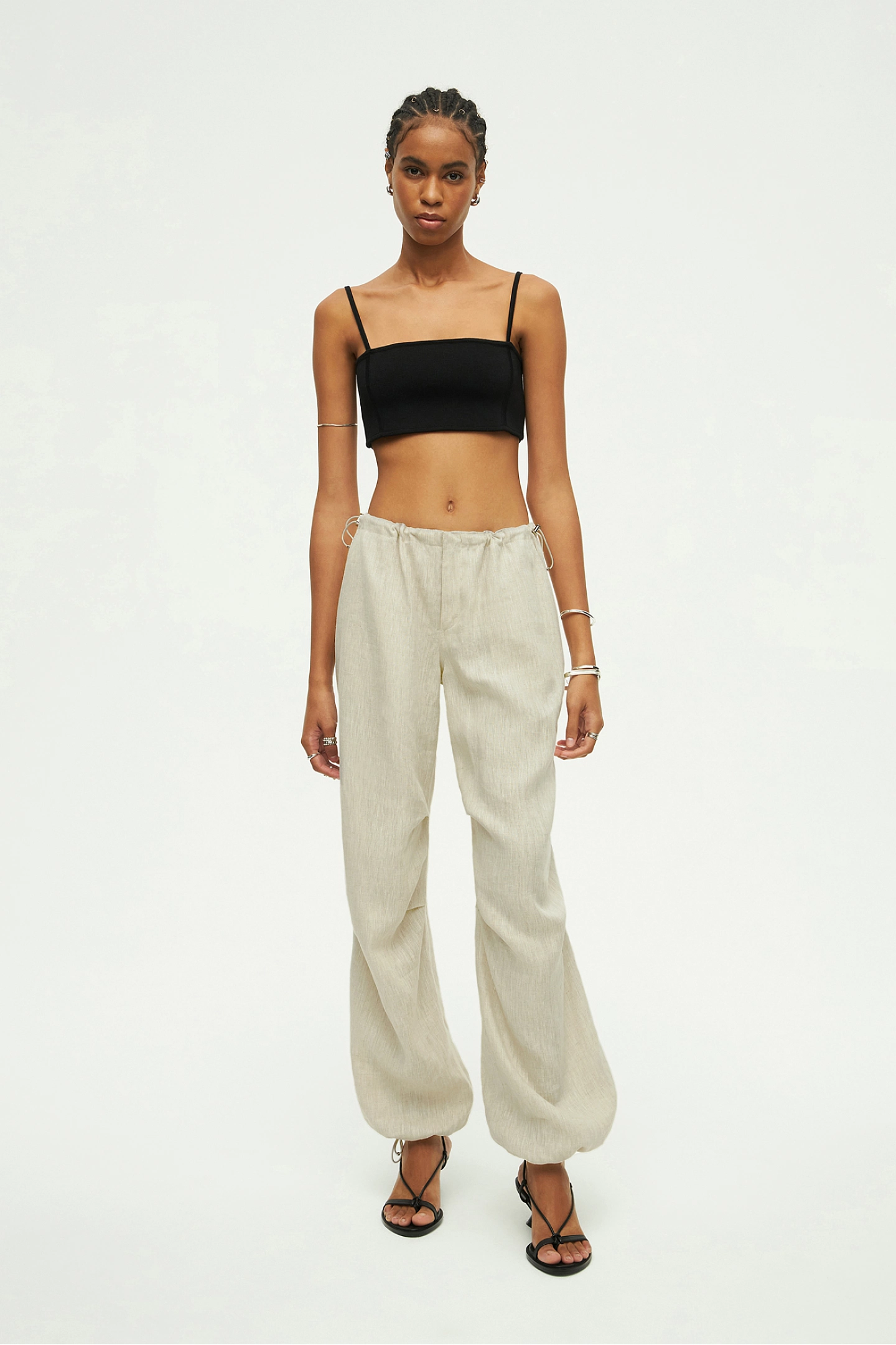 Брюки спортивные с защипами