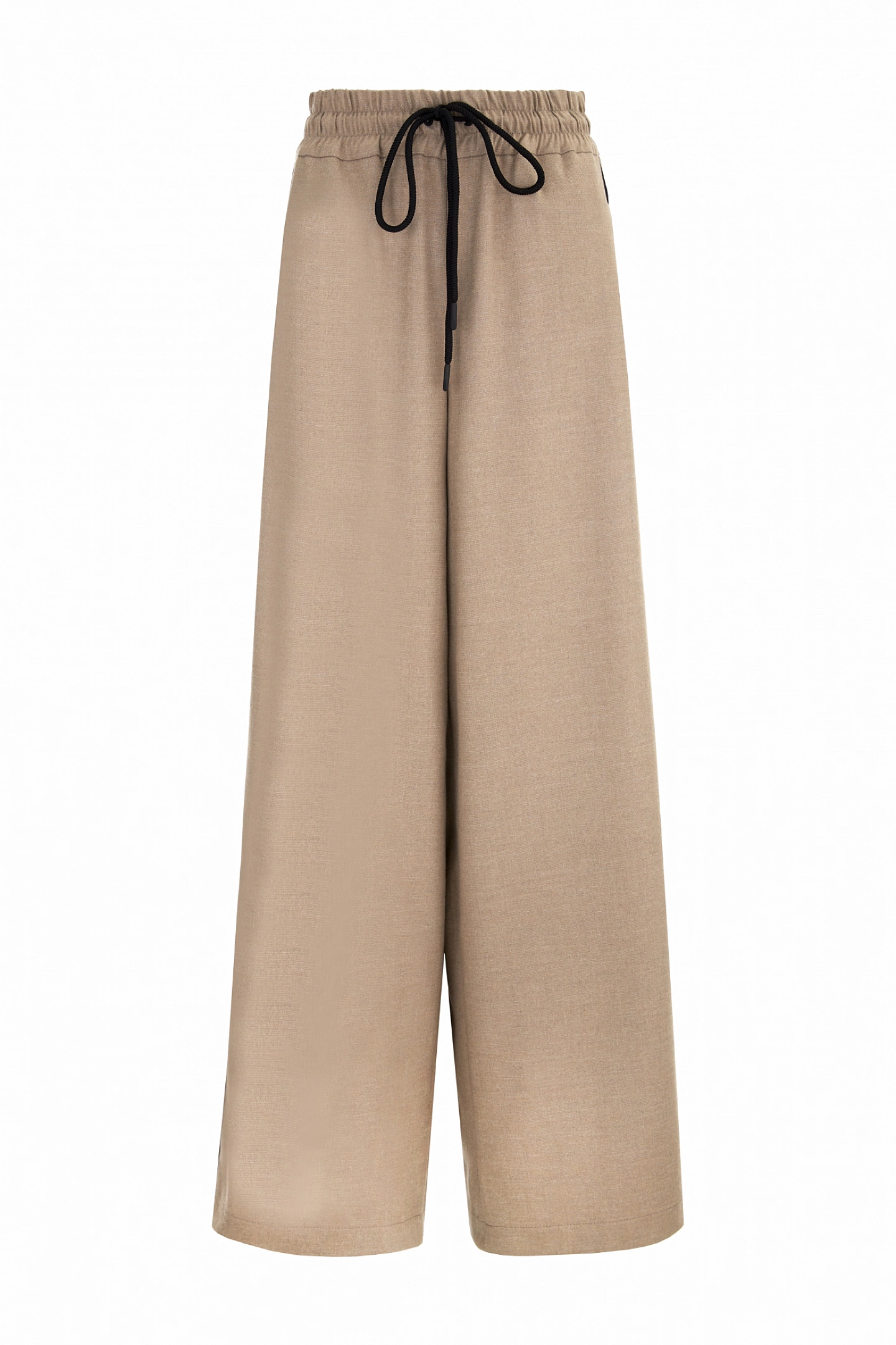 Брюки из фланели с кантами