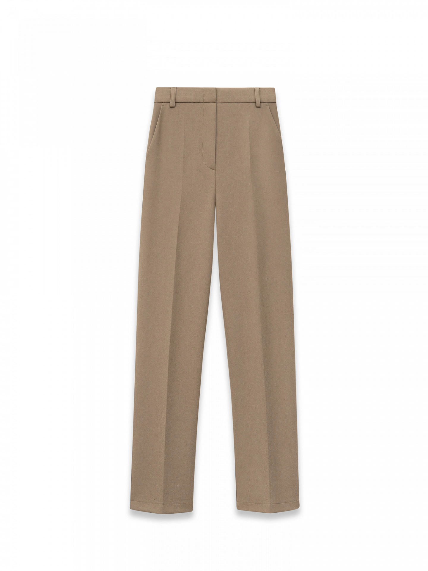 Брюки узкие на высокой талии