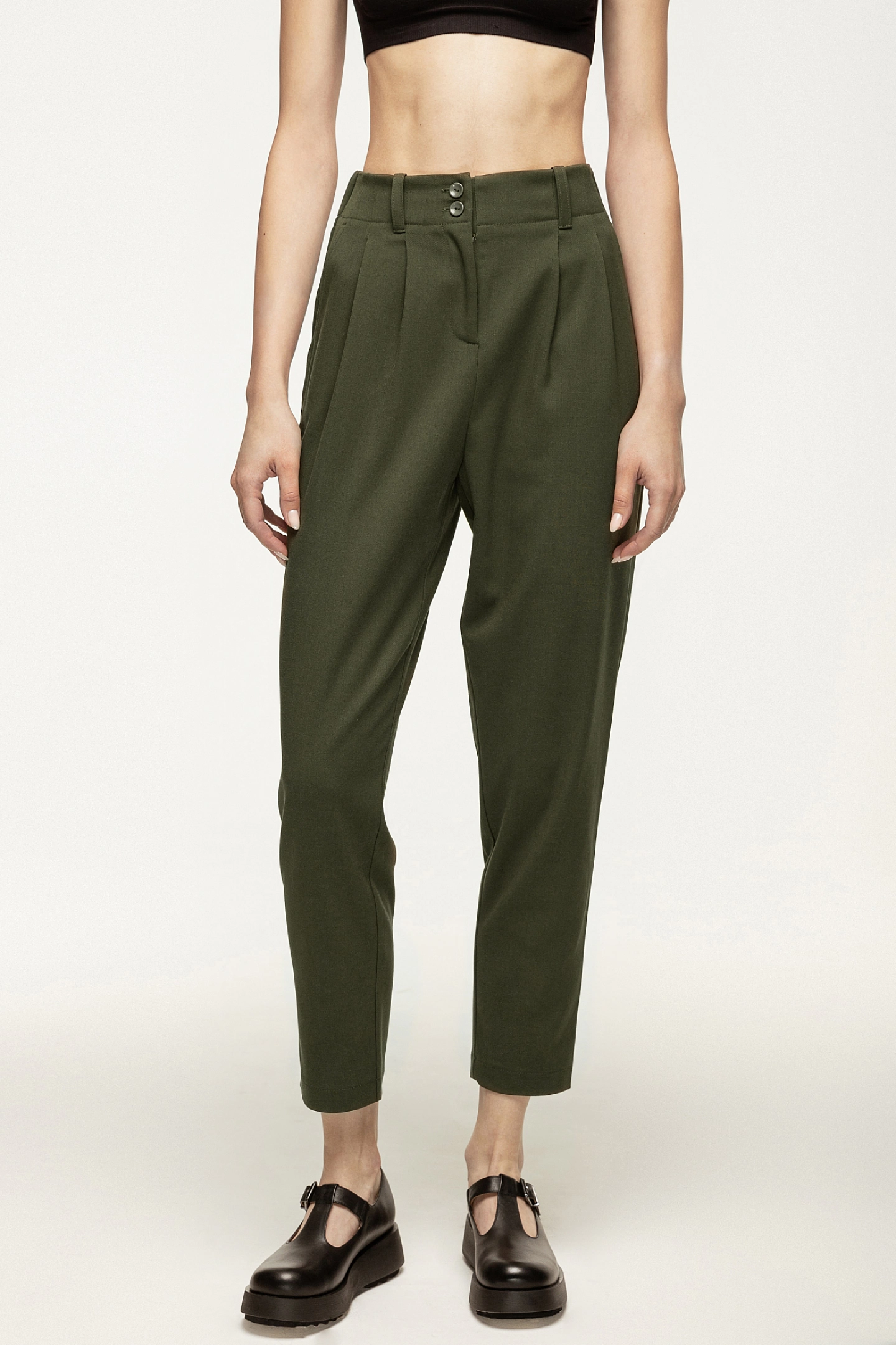 Брюки бананы без пояса