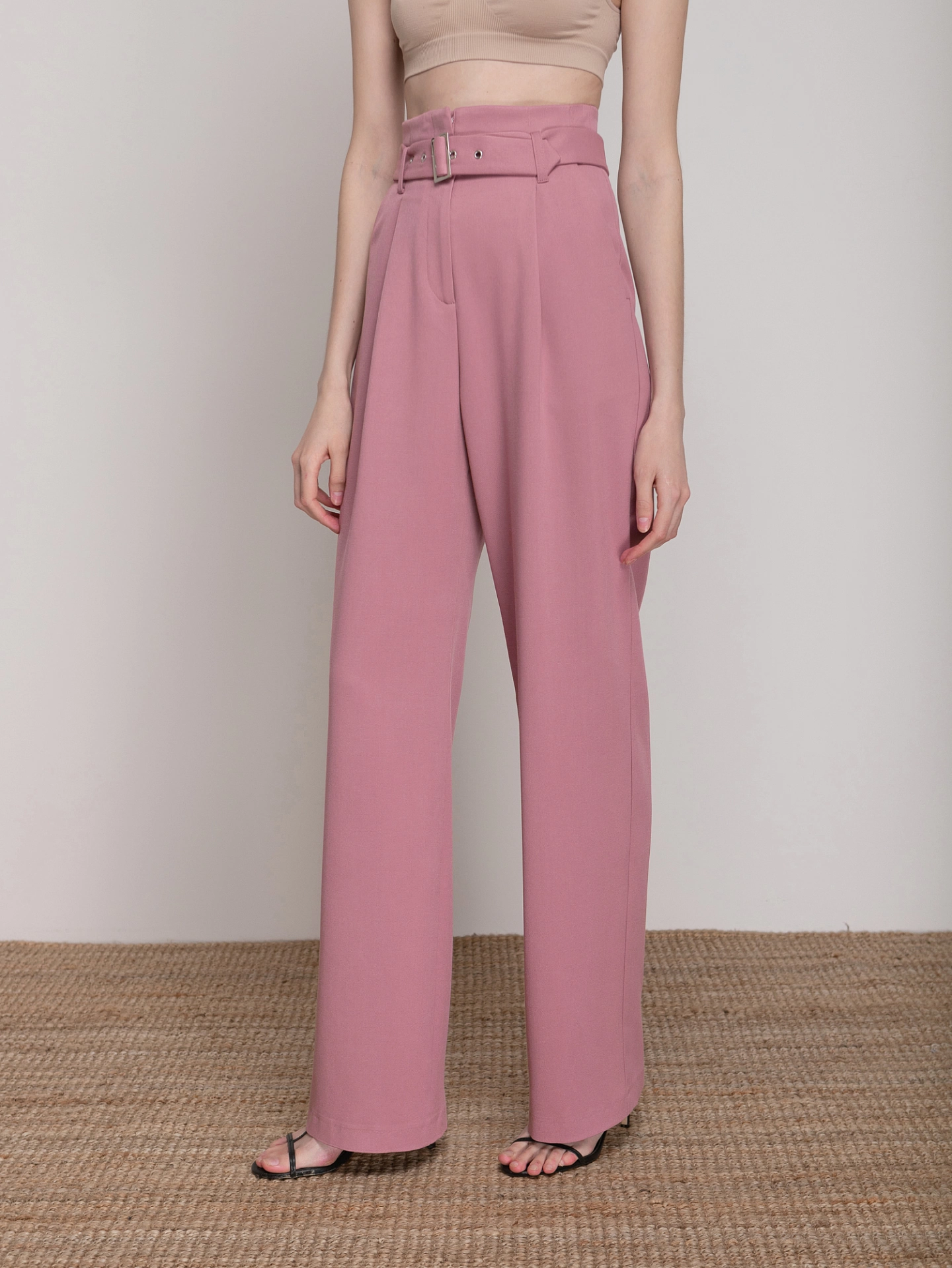 Брюки - трубы со съёмным поясом