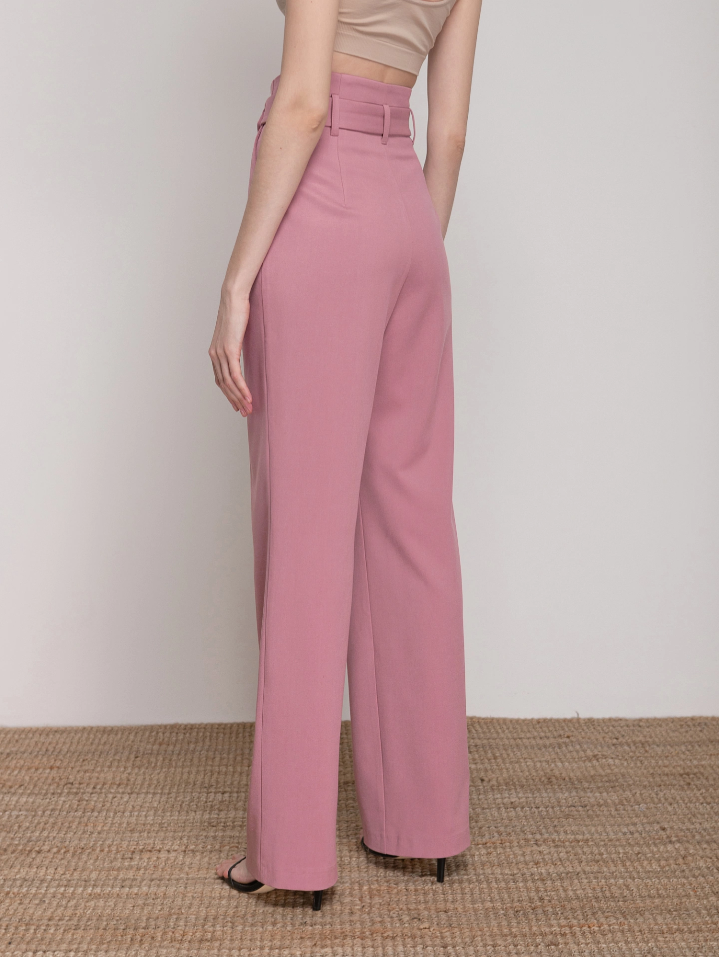 Брюки - трубы со съёмным поясом