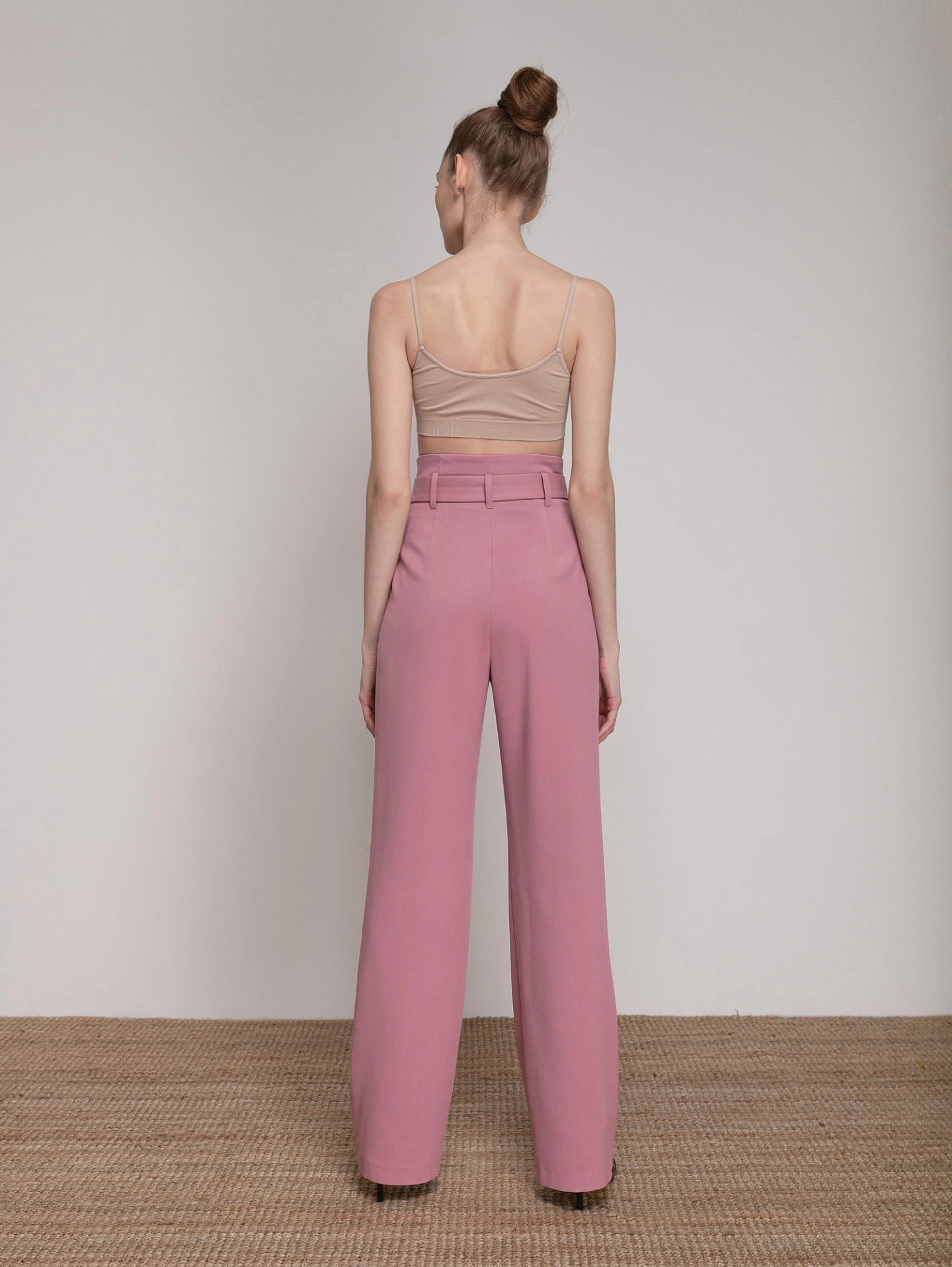 Брюки - трубы со съёмным поясом