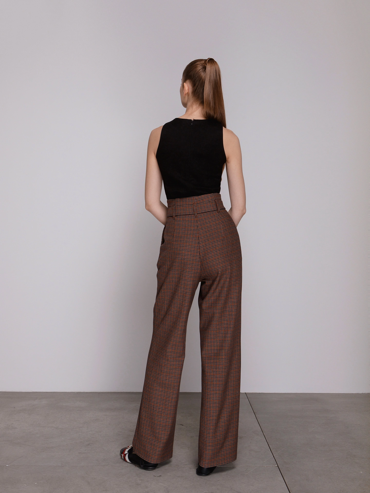 Брюки - трубы со съёмным поясом