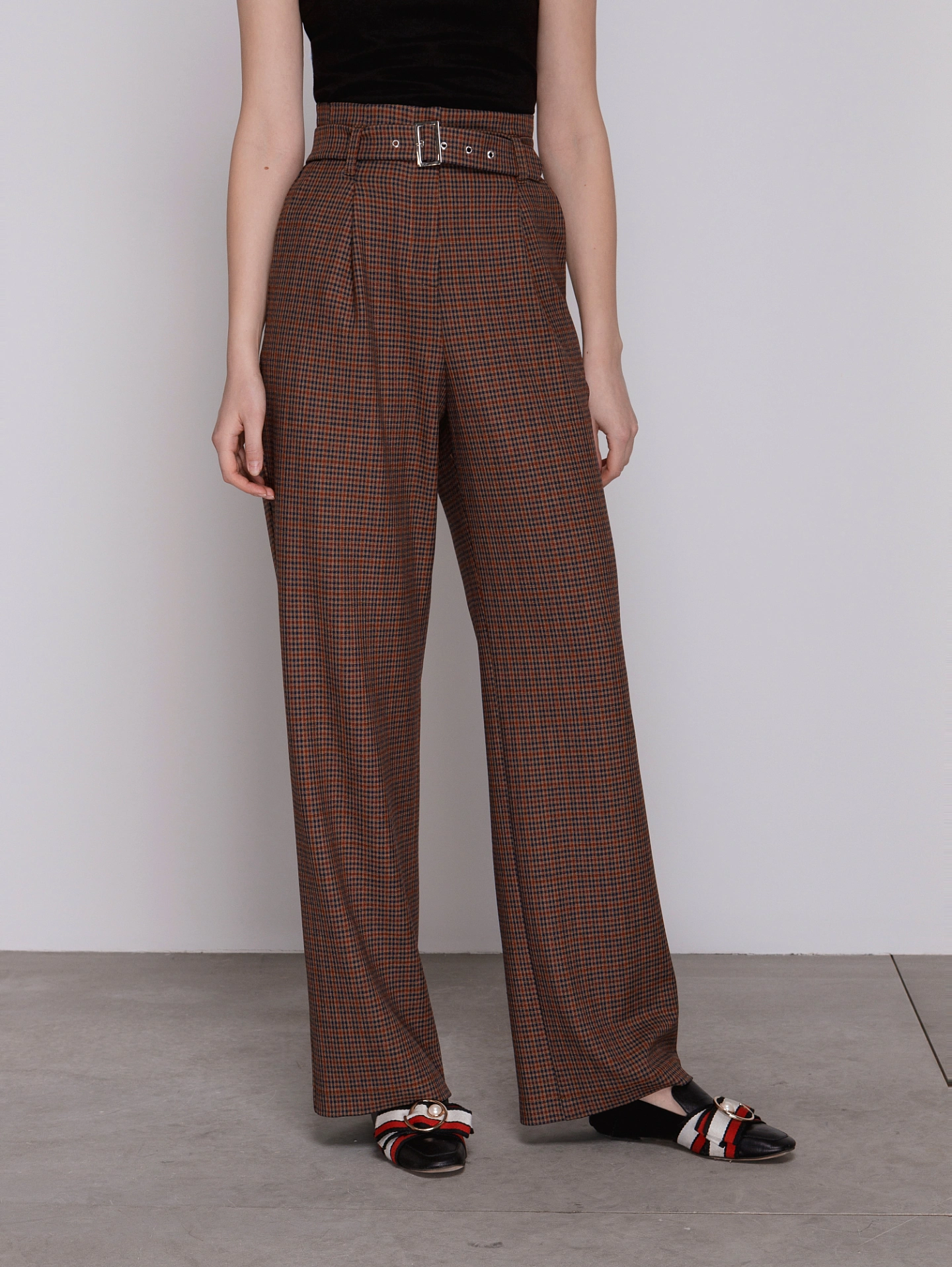 Брюки - трубы со съёмным поясом