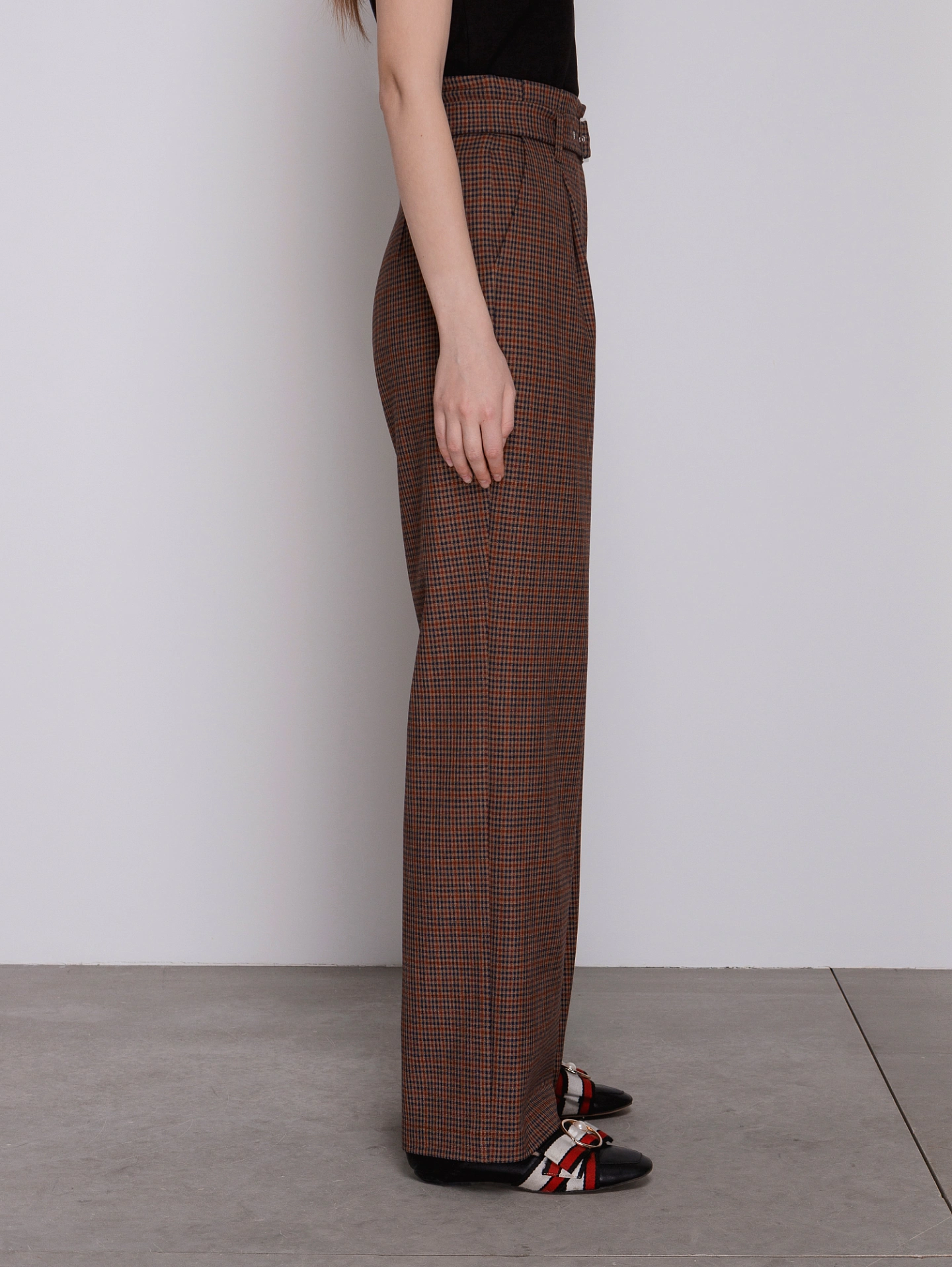 Брюки - трубы со съёмным поясом