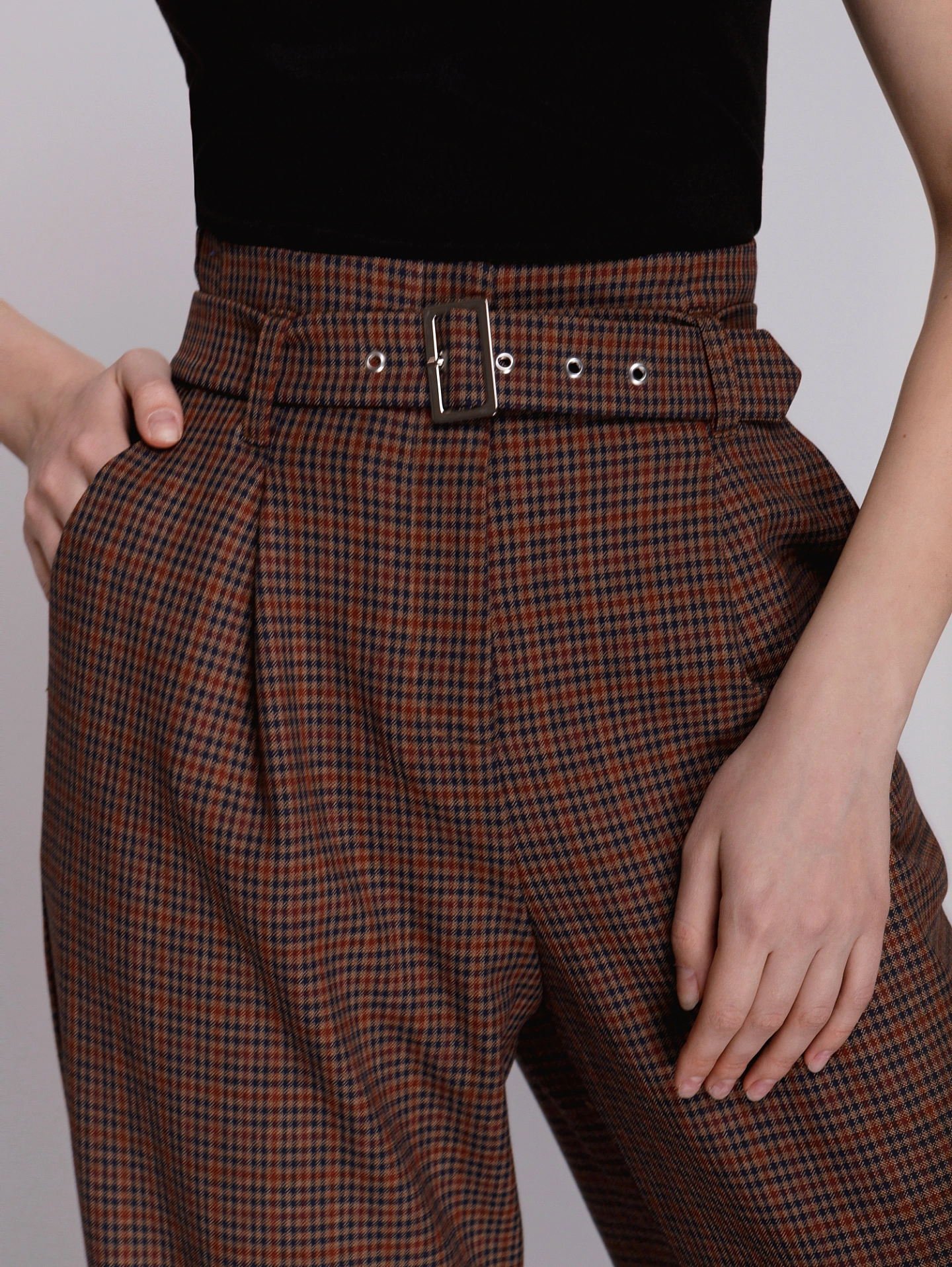 Брюки - трубы со съёмным поясом