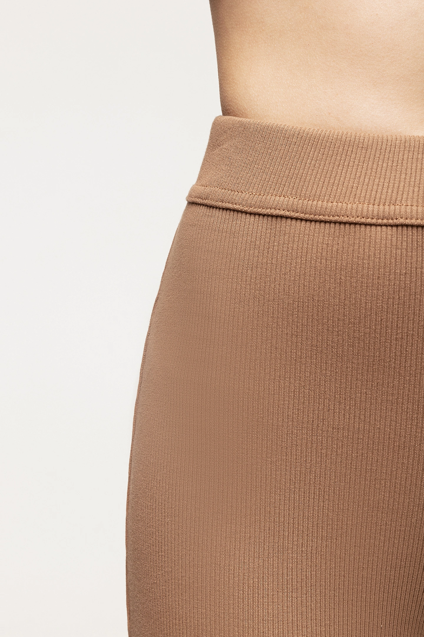 Брюки клёш трикотажные