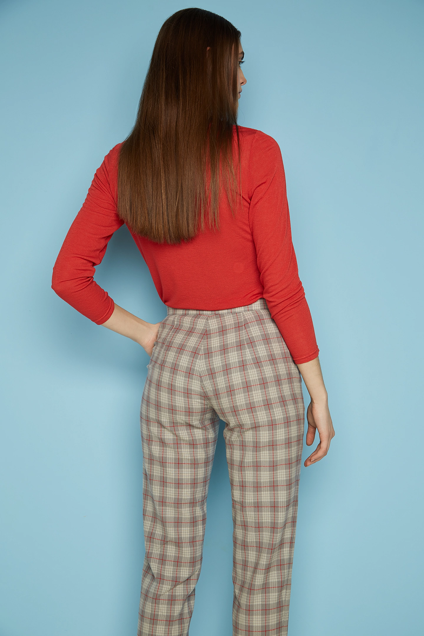 Брюки с узким поясом