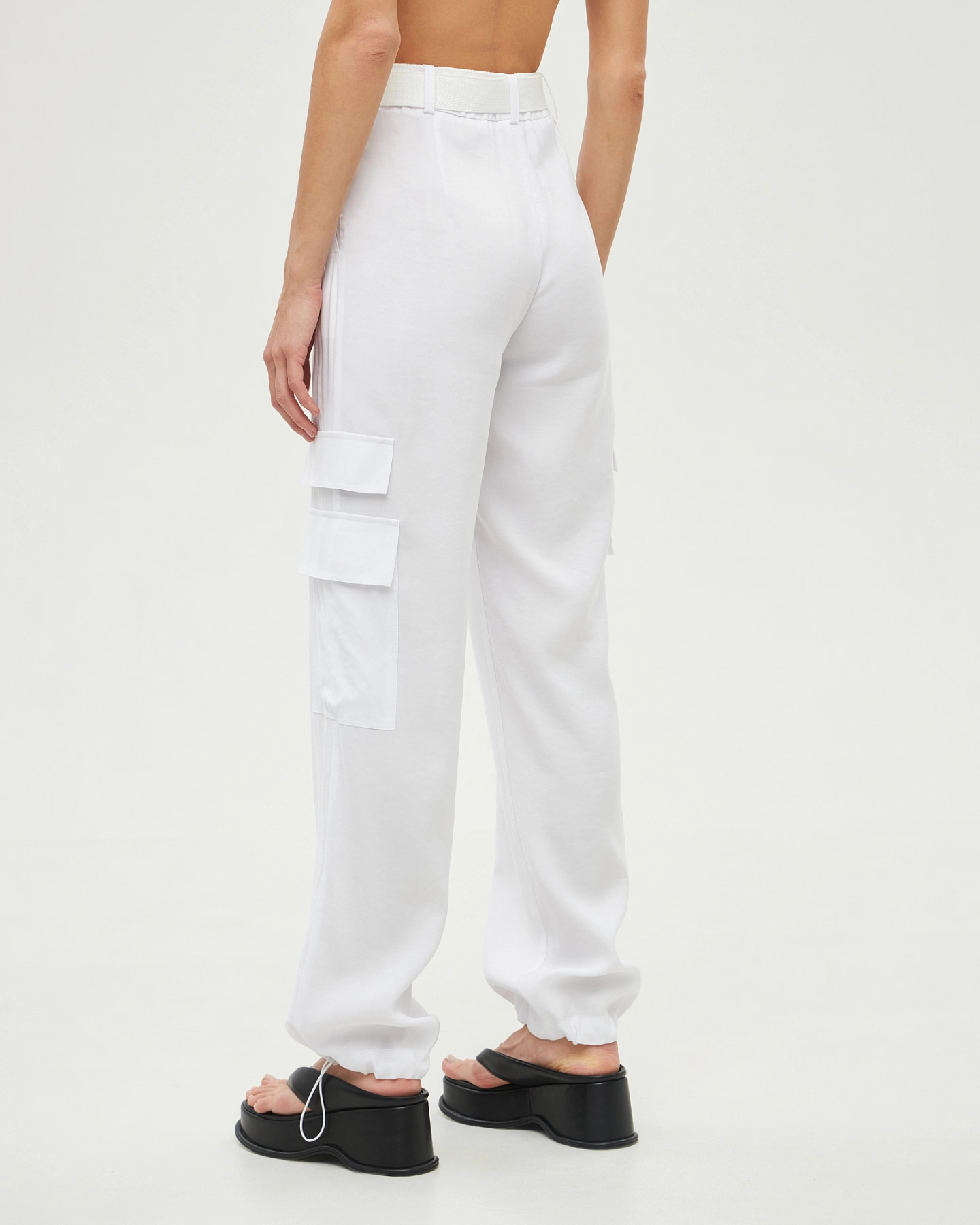 Брюки карго из лёгкой ткани