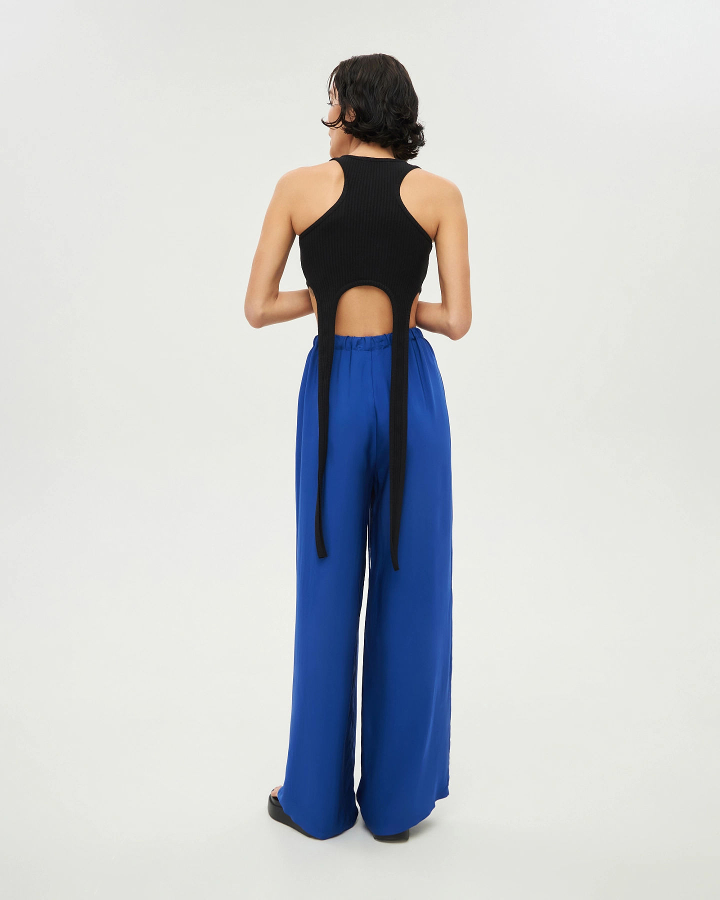 Брюки в пижамном стиле