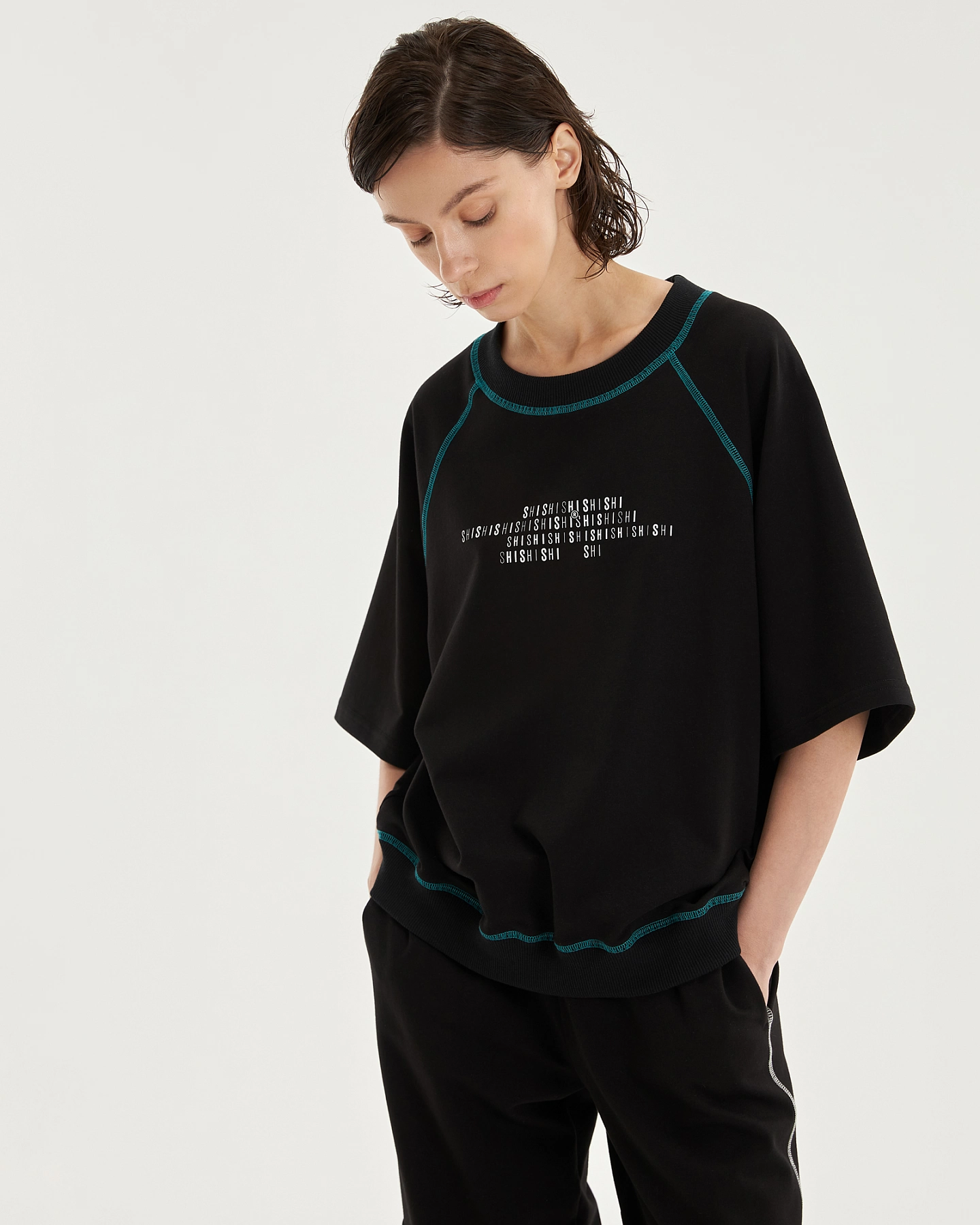 Футболка с рукавом реглан