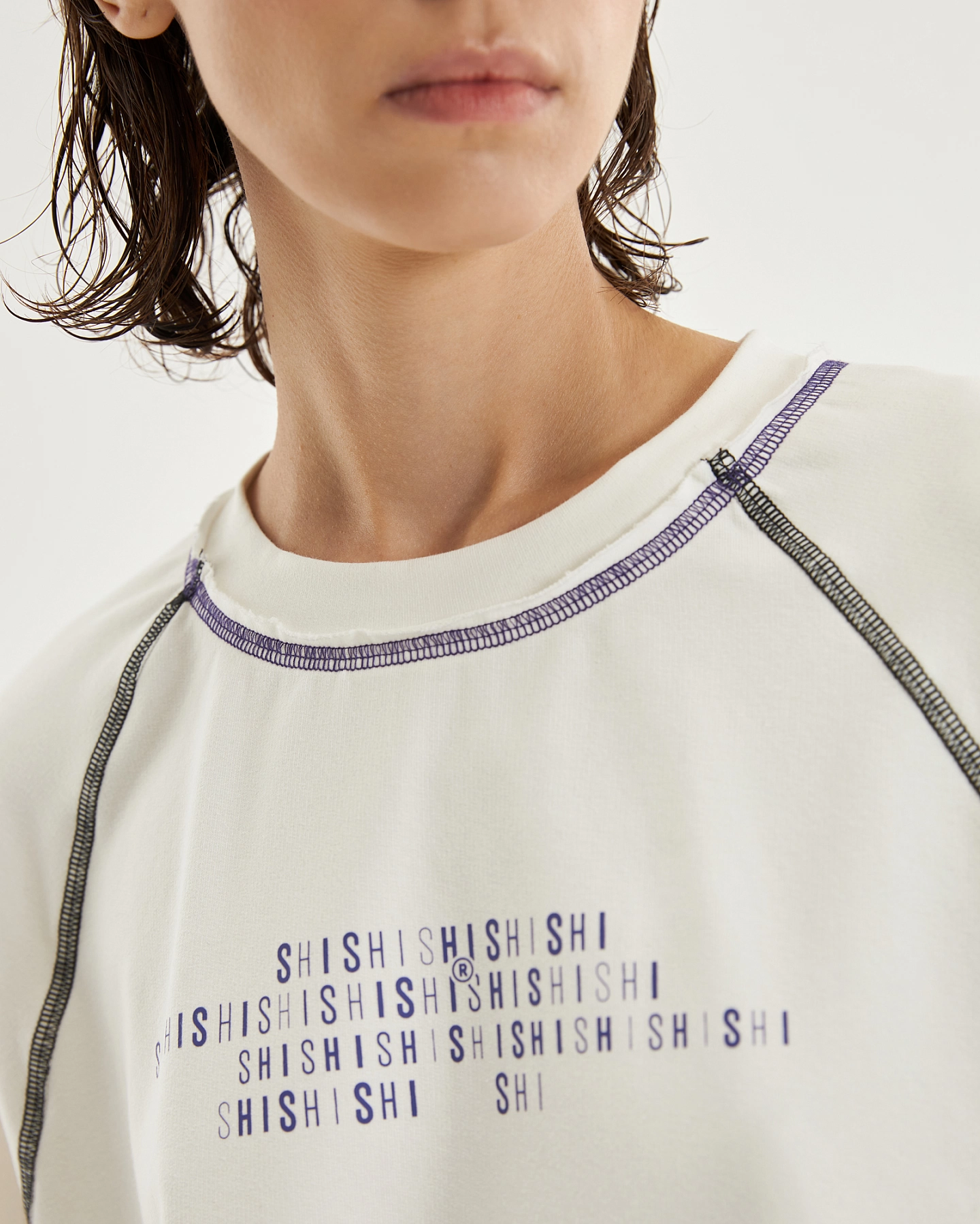 Футболка длинная с разрезами