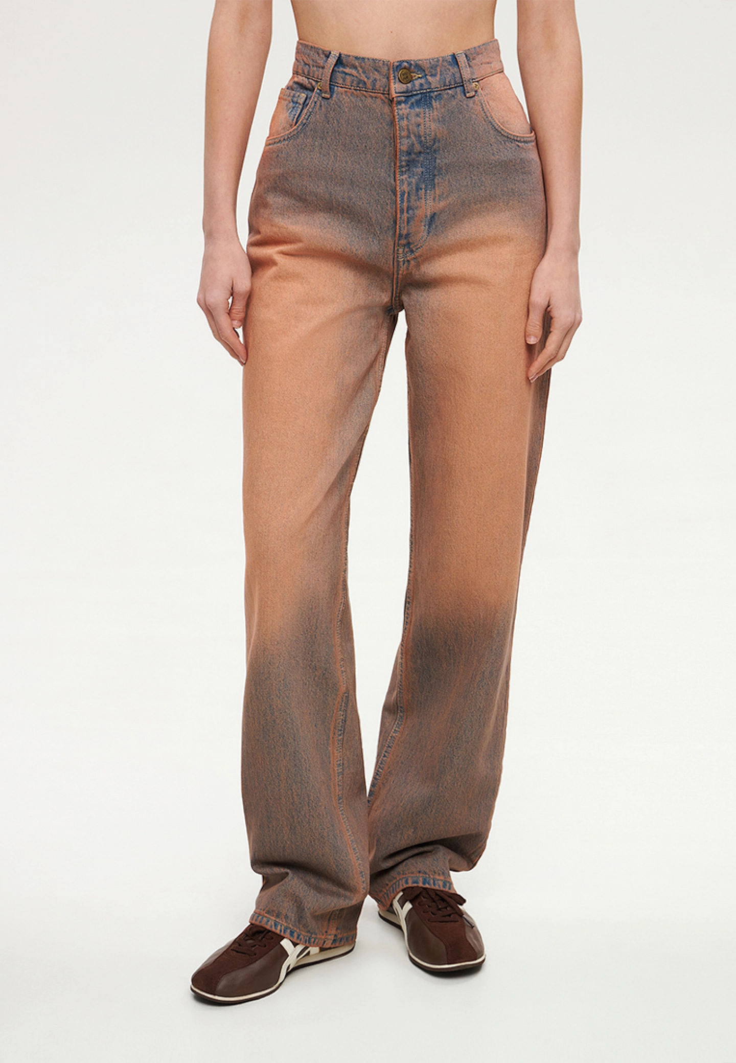 Scuffed jeans