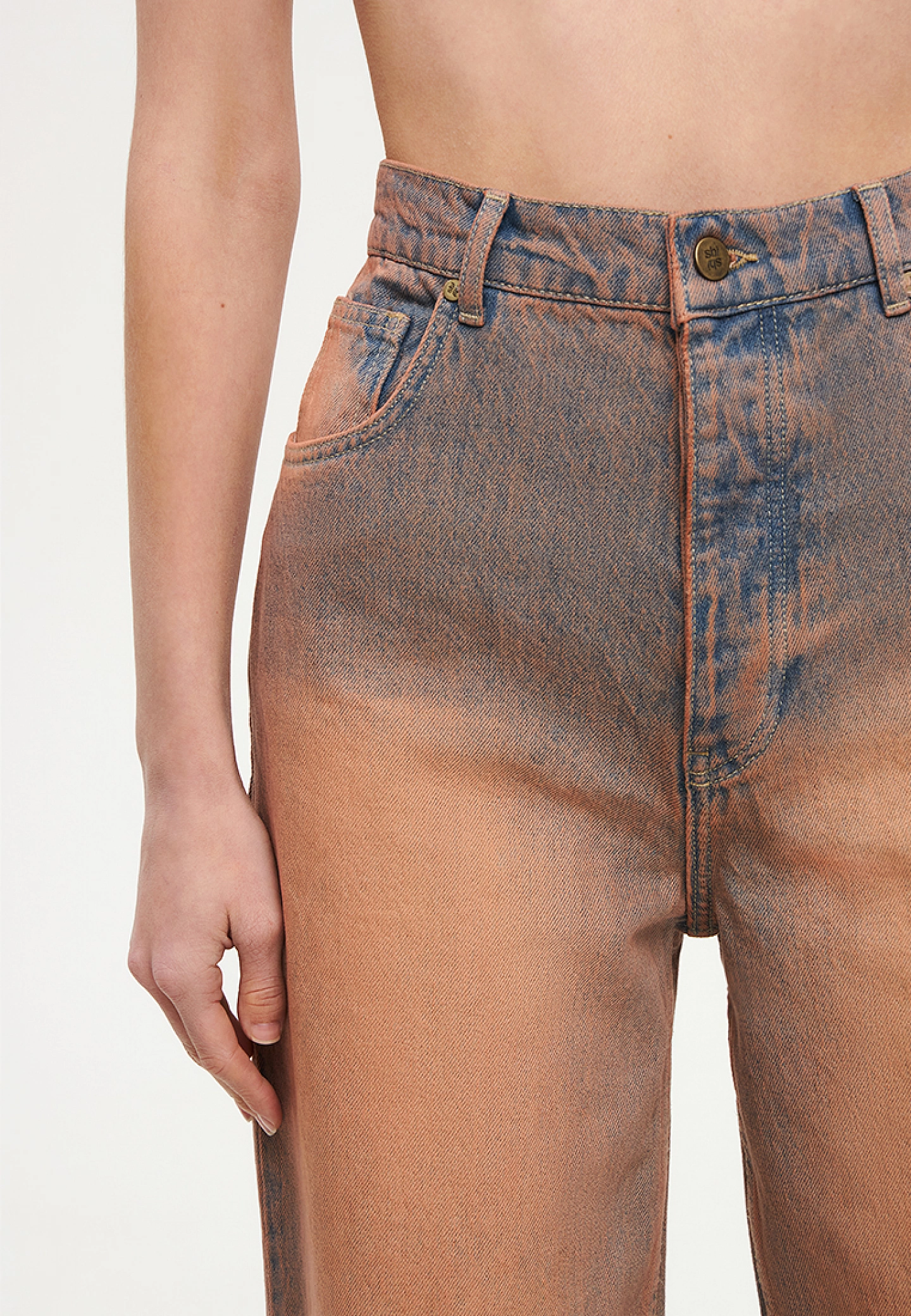 Scuffed jeans