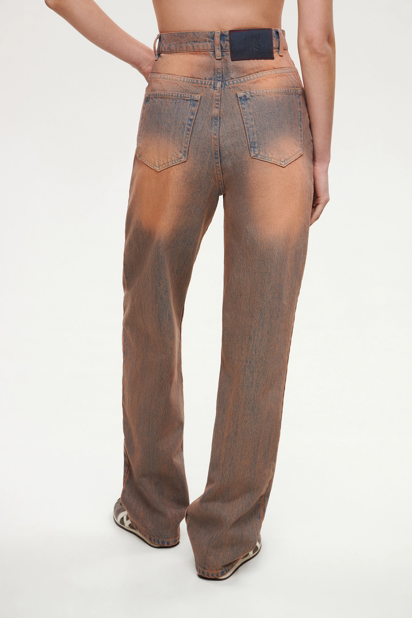 Scuffed jeans