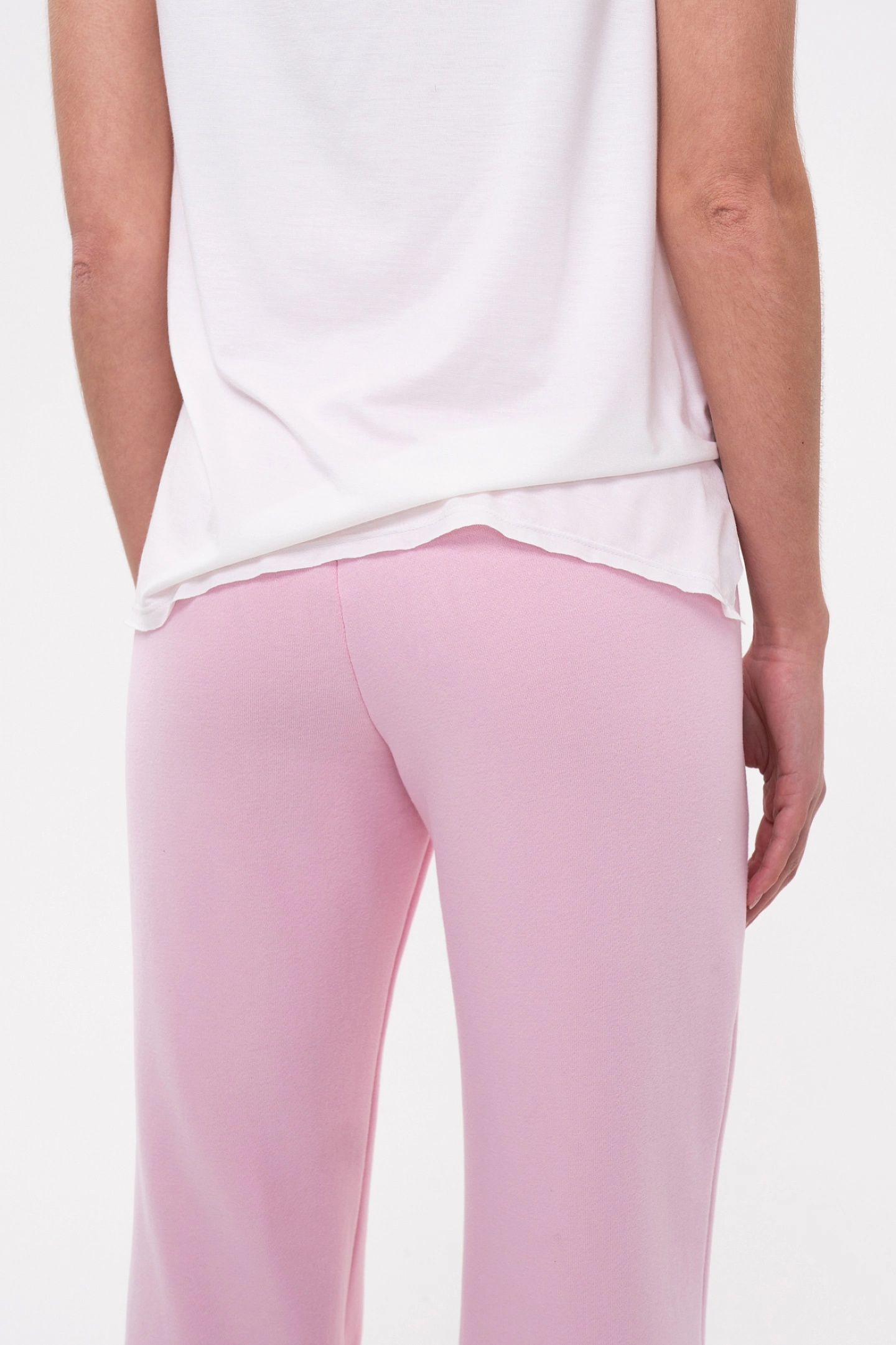 Брюки клеш из футера