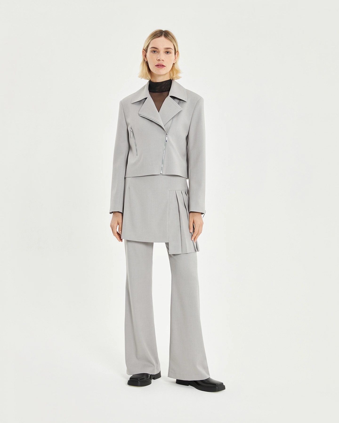 Брюки - клёш с юбкой